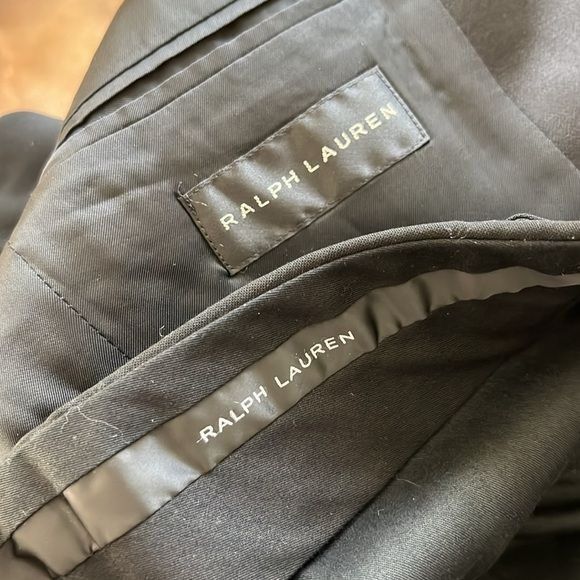 Ralph Lauren Black Label Palrh Lauren Black Label Wool 2 Pc Tuxedo Suit Evening Cockt Size 40S - 12 Thumbnail