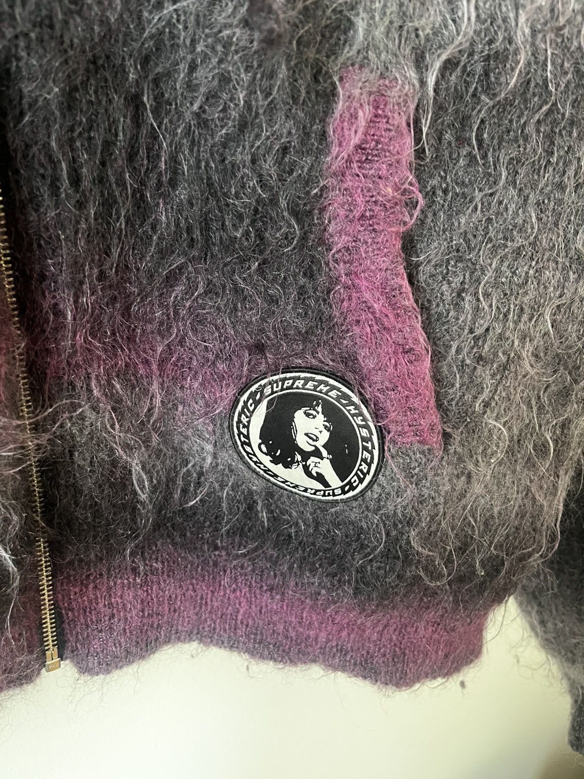 Supreme®/ HYSTERIC GLAMOUR Mohair Zip Up Hooded Sweater