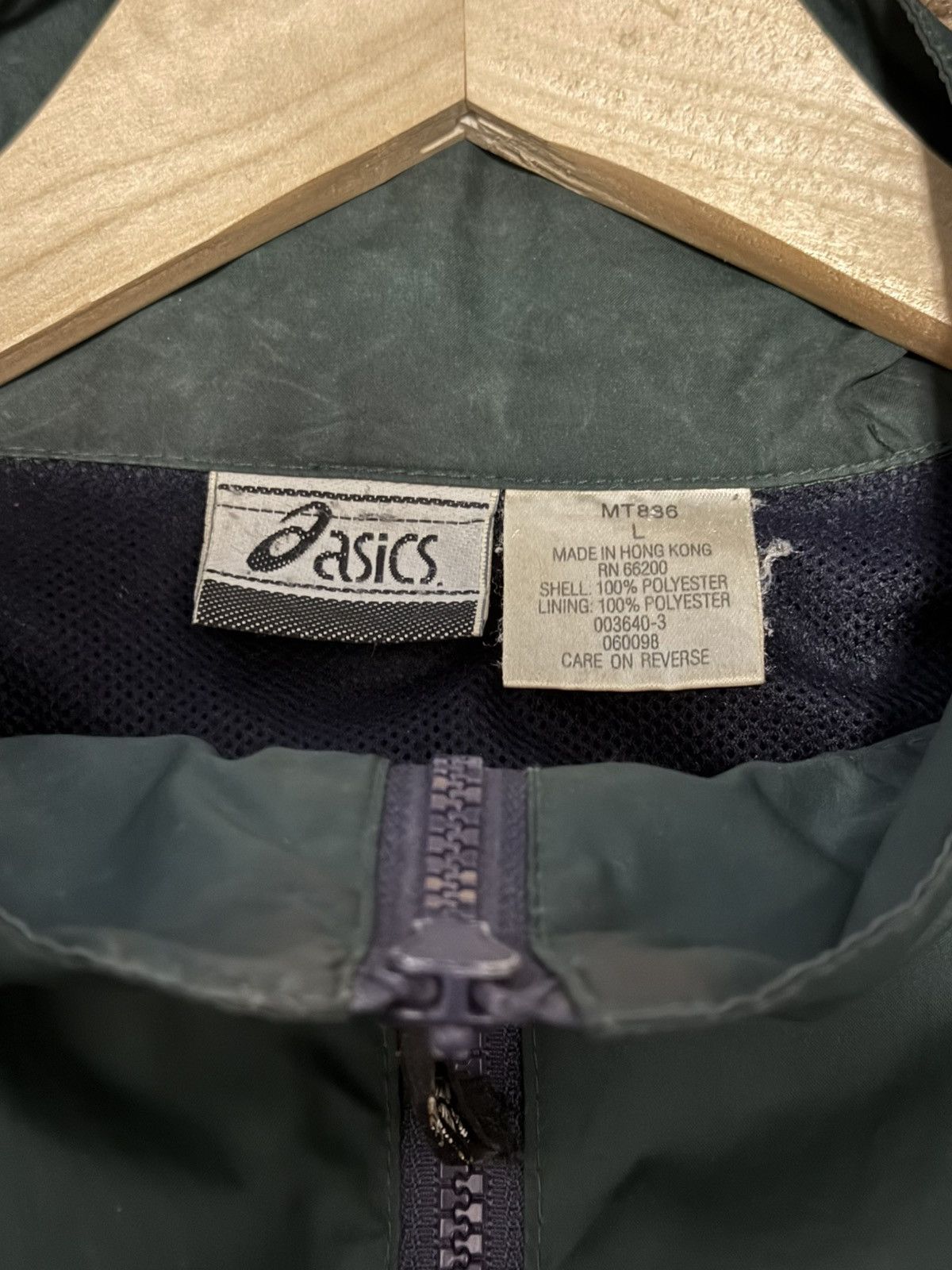 Asics × Vintage 90s Asics Windbreaker Jacket Size US L / EU 52-54 / 3 - 6 Thumbnail