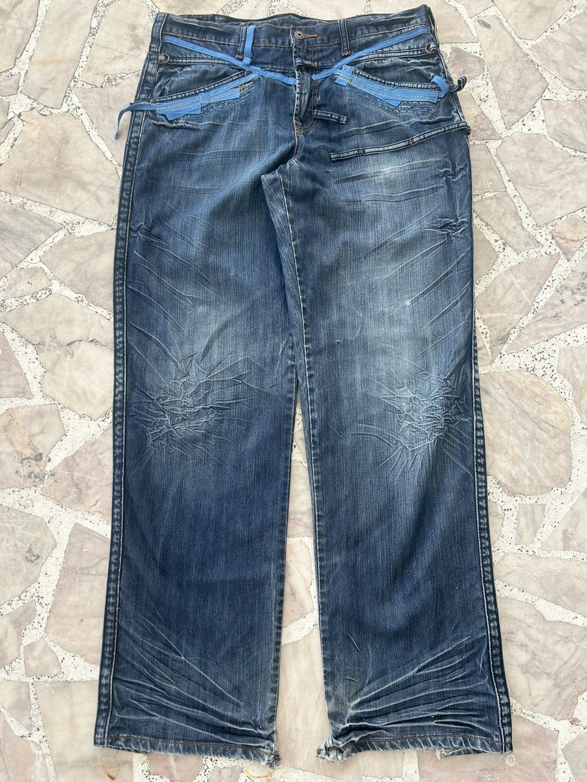 Marithe + Francois Girbaud Le Jean De 2000’ Baggy Denim Size US 35 - 1 Thumbnail