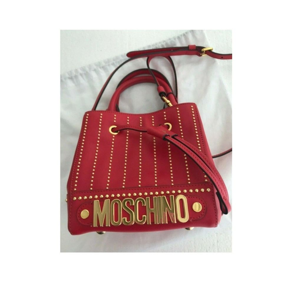Moschino SS17 Moschino Couture Jeremy Scott Gold LEATHER BUCKET BAG Size ONE SIZE - 9 Thumbnail