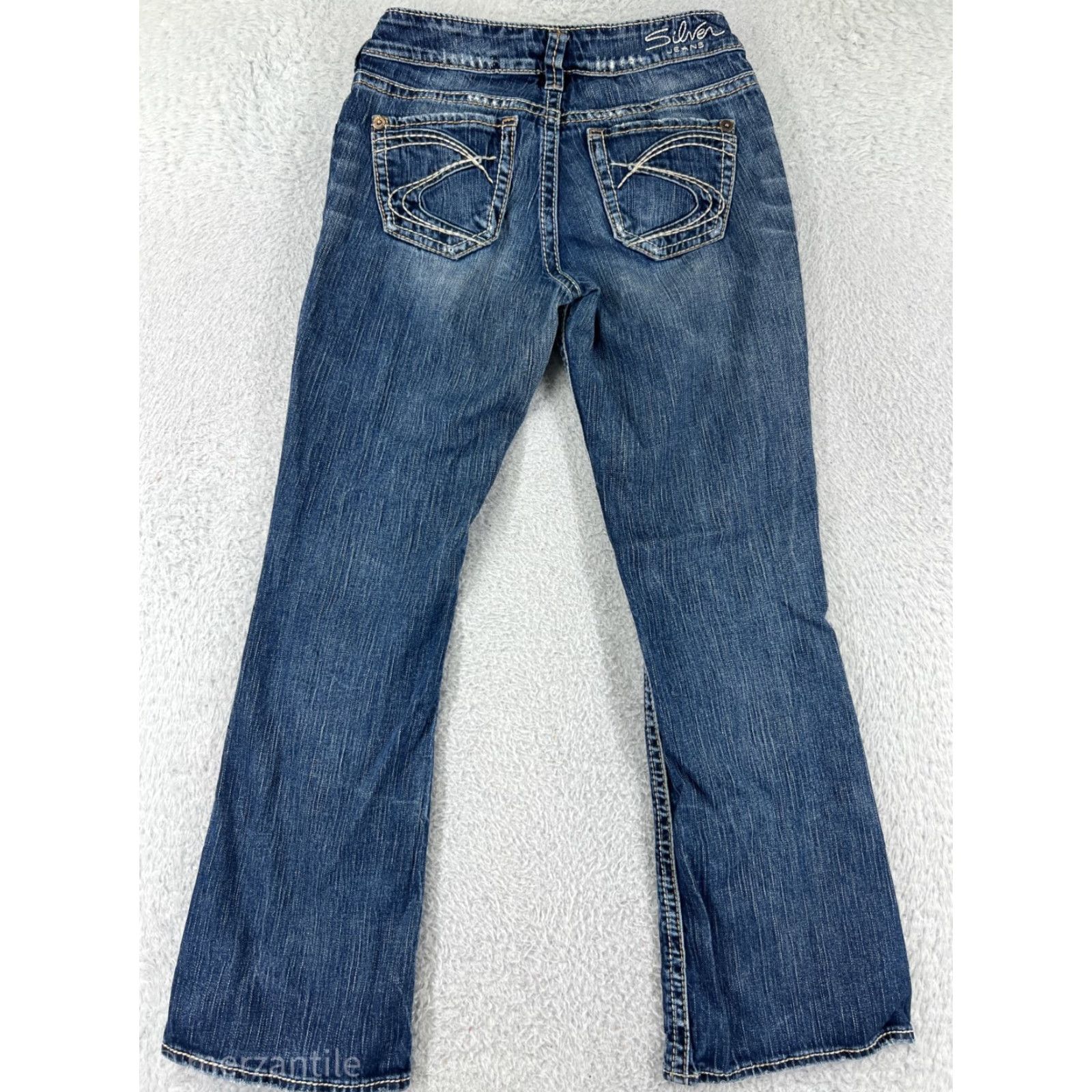 Silver Jeans Co. VINTAGE Silver Jeans Jeans Blue 26 Womens Bootcut Denim Cotton Blend 5-Pocket Size 26" / US 2 / IT 38 - 2 Thumbnail