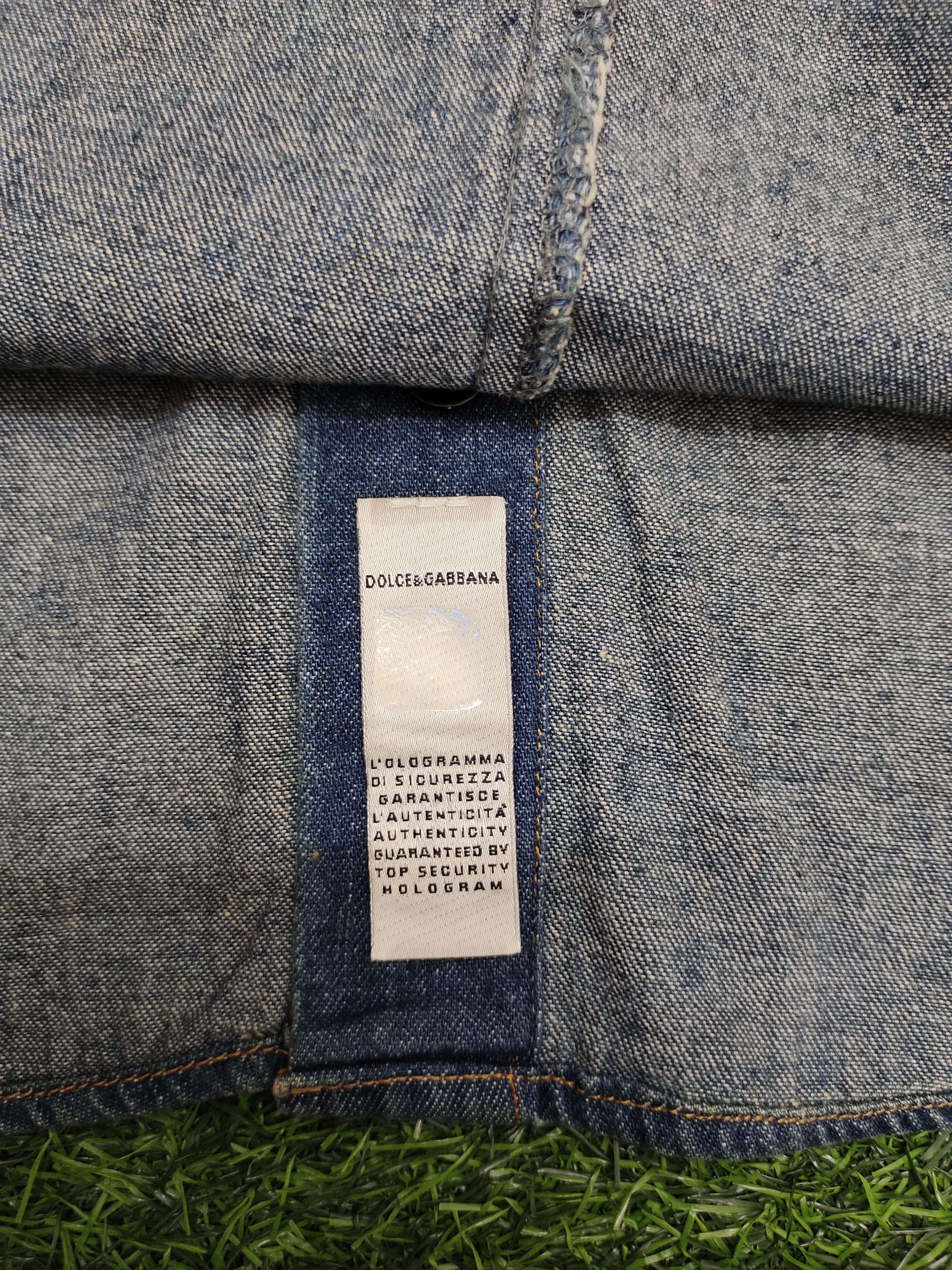 Dolce & Gabbana Dolce & Gabbana Double Pocket Denim Shirt Japan Edition Size US S / EU 44-46 / 1 - 11 Thumbnail