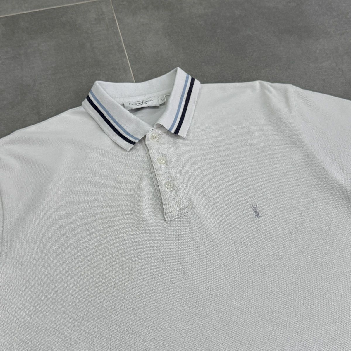 Yves Saint Laurent Yves Saint Laurent YSL Pour Homme Polo Shirt Men Size L Size US L / EU 52-54 / 3 - 10 Thumbnail