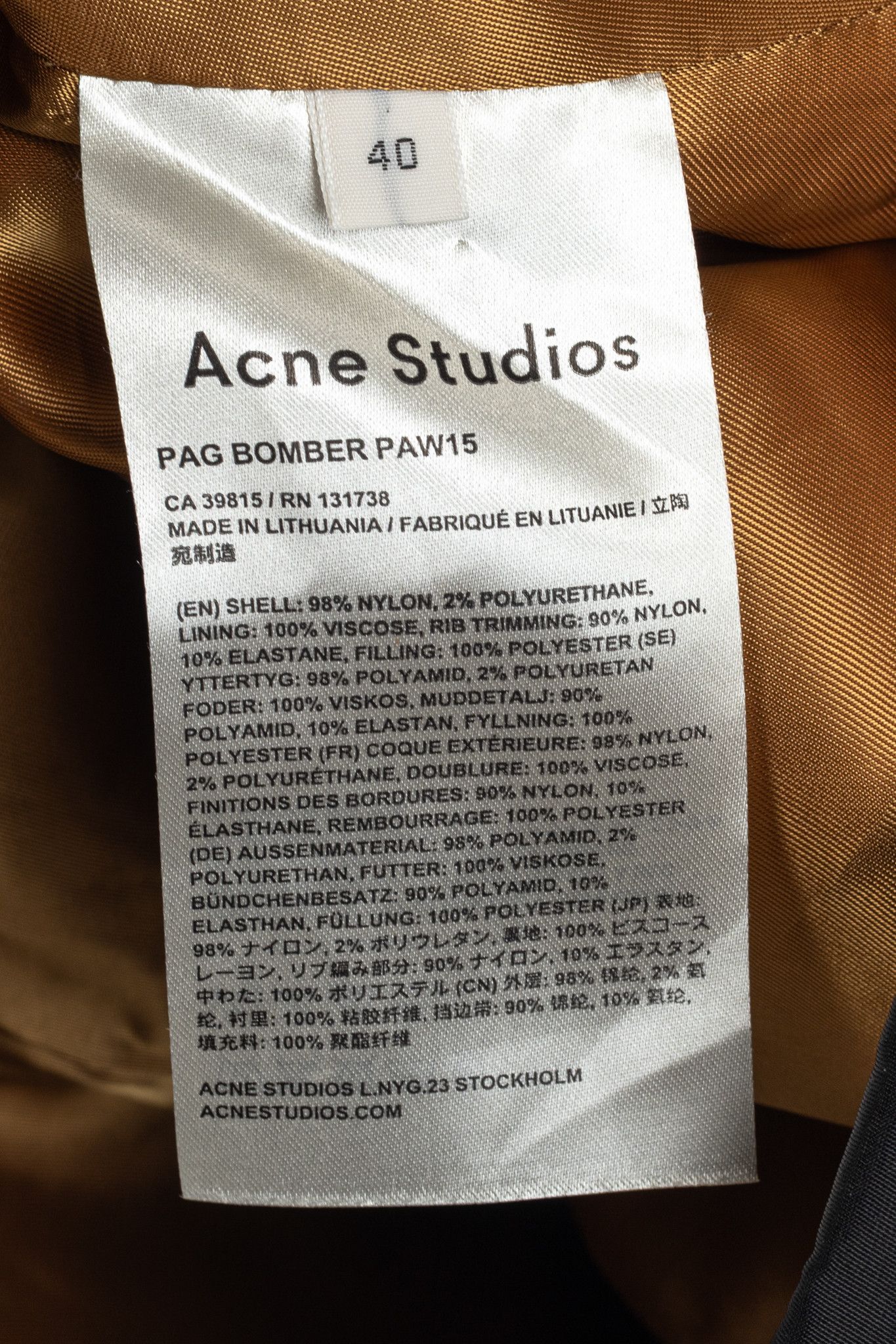 Acne Studios Acne Studios Pag Bomber Black Nylon A-Line Midi Skirt Size 30" / US 8 / IT 44 - 7 Thumbnail