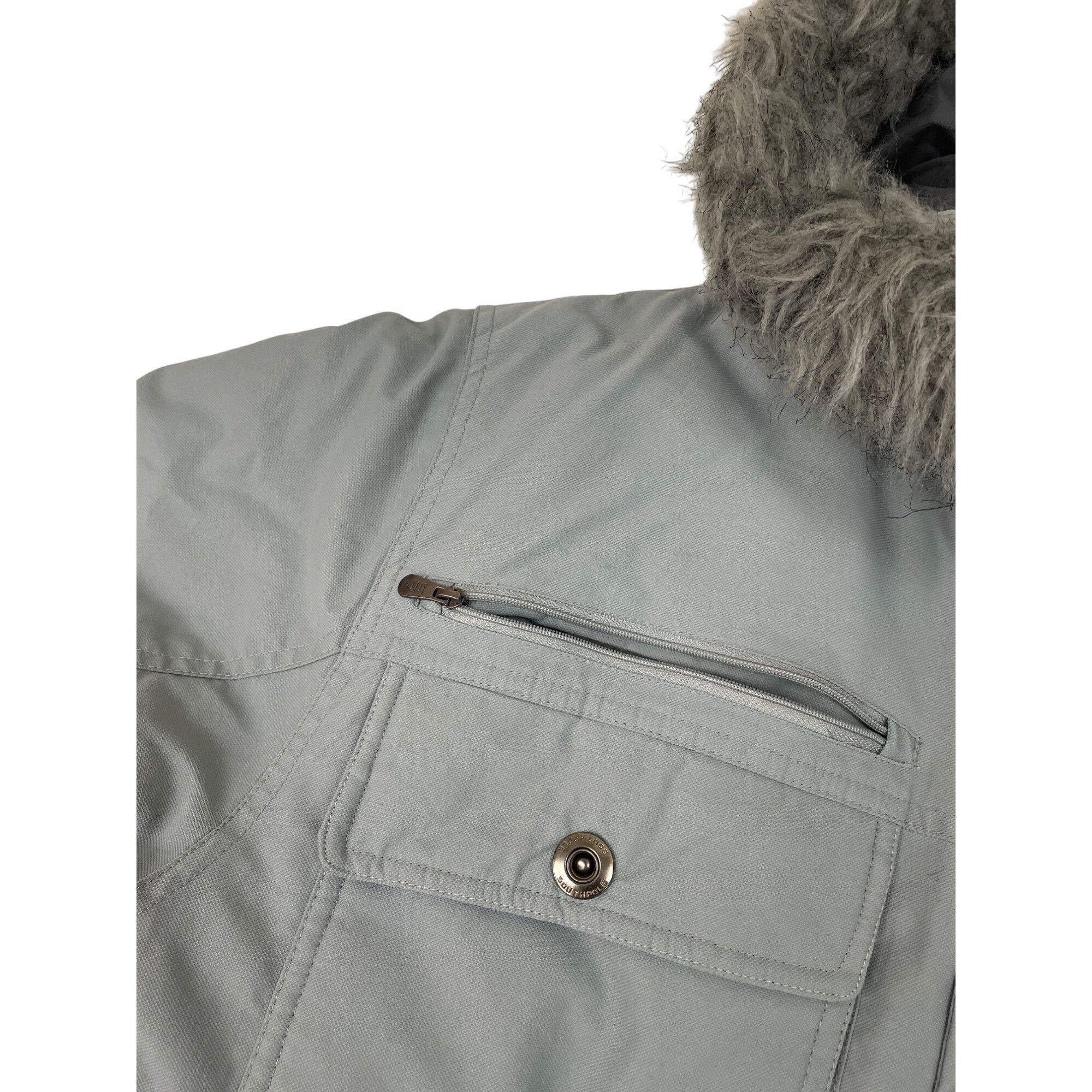 Southpole South Pole Mens gray hooded Winter nylon puffer coat Size L Size US L / EU 52-54 / 3 - 9 Thumbnail