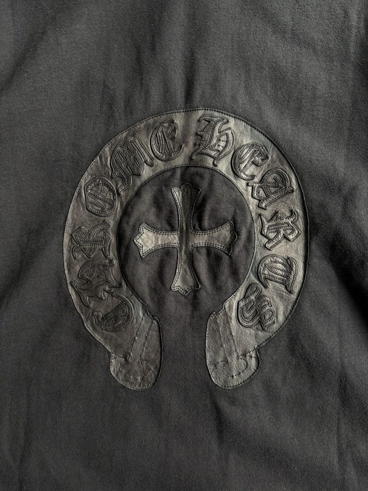 Chrome Hearts HOLY GRAIL! Vintage Leather Patch Big Zip Hoodie Size US M / EU 48-50 / 2 - 3 Thumbnail