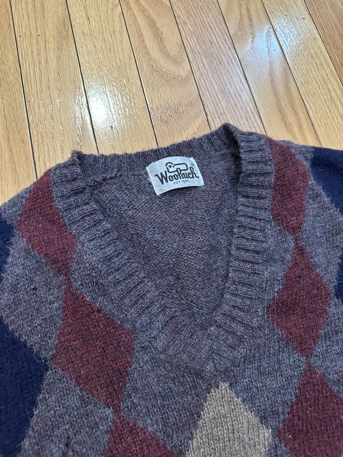 Woolrich Woolen Mills Vintage Woolrich Sweater Vest - Brown Size US M / EU 48-50 / 2 - 2 Thumbnail