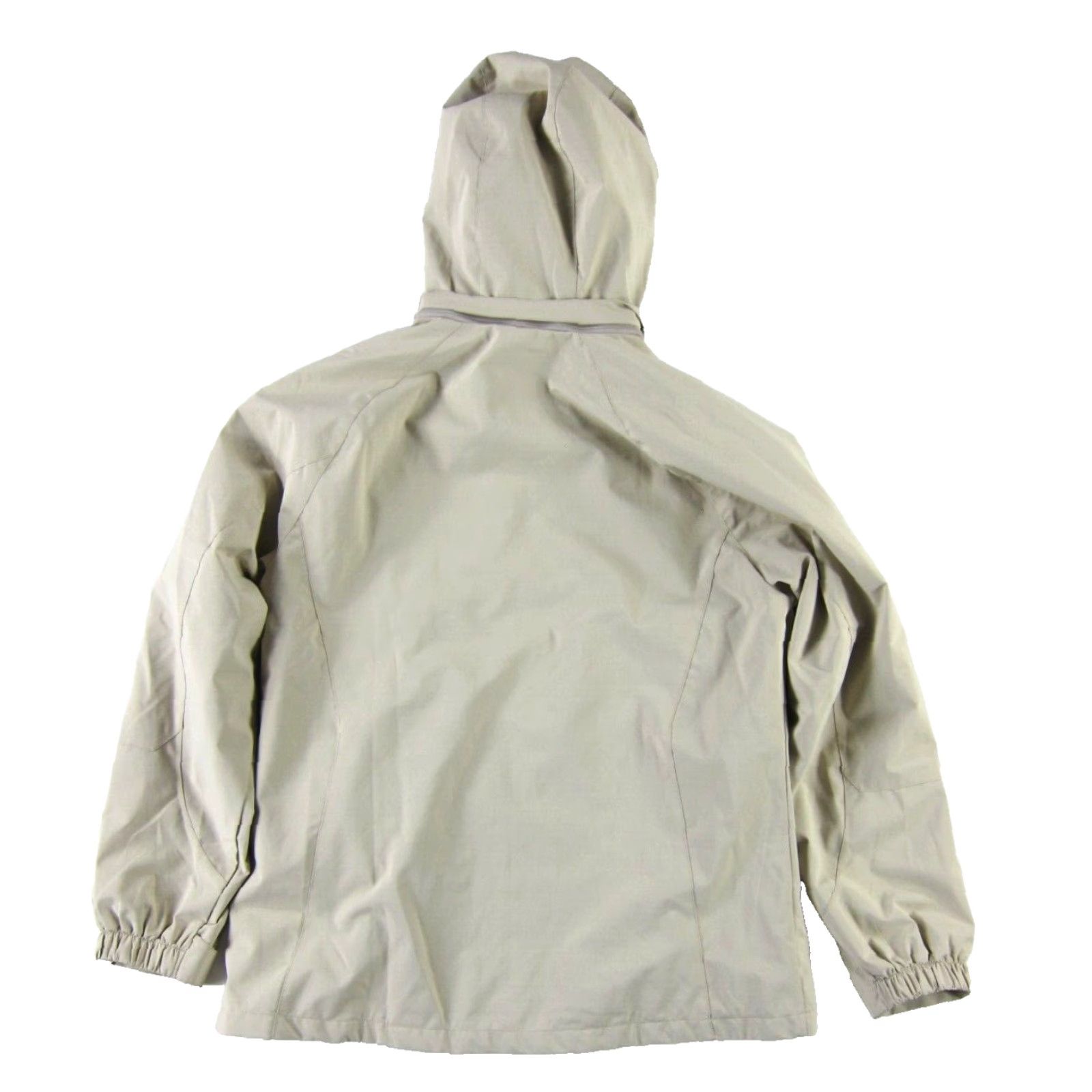 Vintage Diamond Candy Windbreaker Jacket Women Ivory Grey Fleece Line Full Zip Hood XL Size XL / US 12-14 / IT 48-50 - 2 Thumbnail