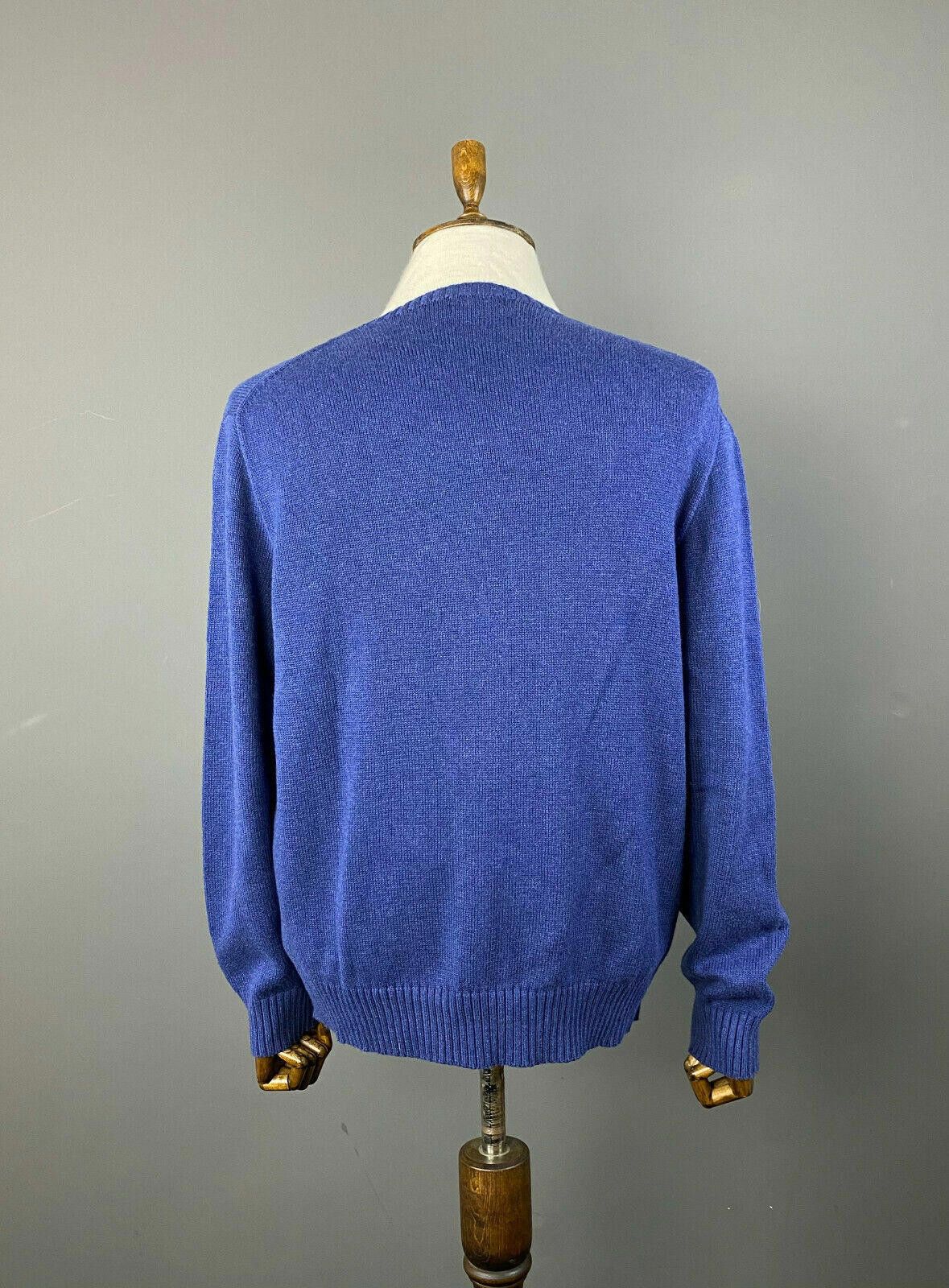 Polo Ralph Lauren Men Polo Ralph Lauren Blue Crew Neck Knit Sweater Size XL Size US XL / EU 56 / 4 - 6 Thumbnail