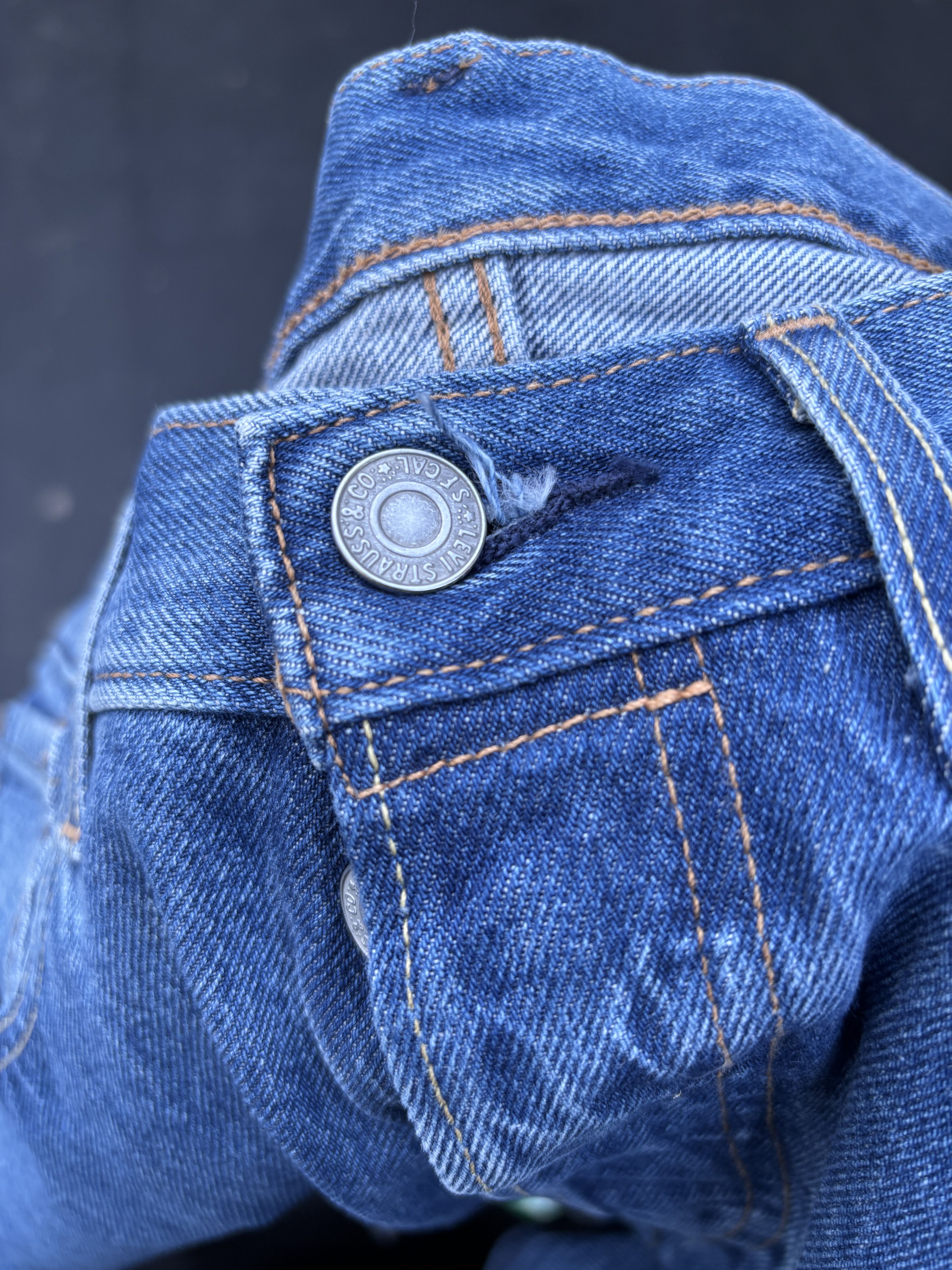 Levi's Levi's 501 ST - Md Blue Wash Size US 32 / EU 48 - 3 Thumbnail
