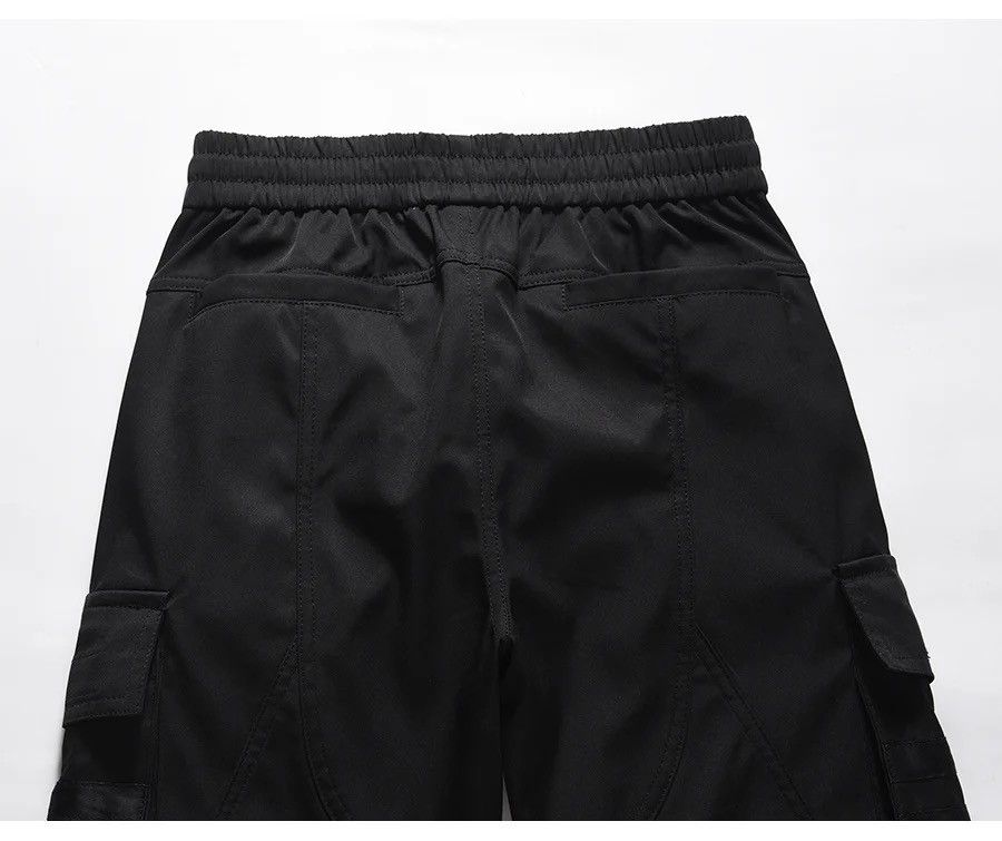 Utility tactical flared cargo pants y2k