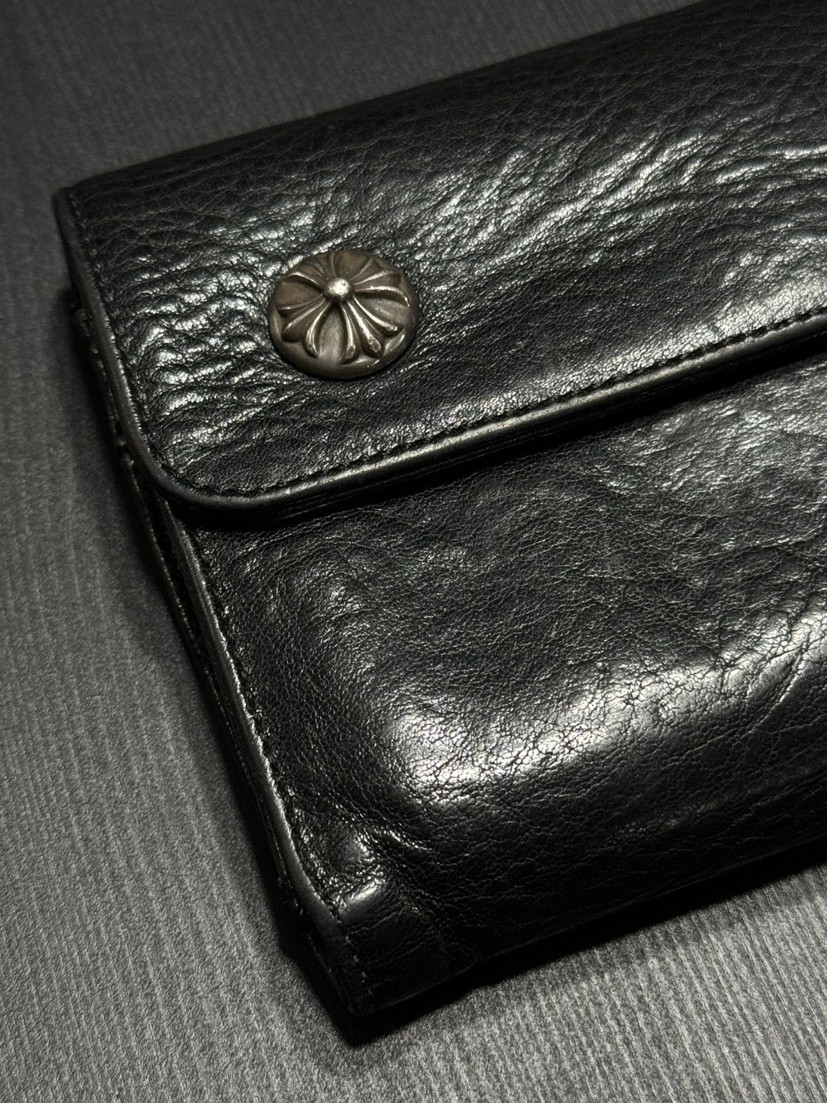 Chrome Hearts Chrome Hearts - Wave Crossball Leather Wallet Size ONE SIZE - 2 Thumbnail
