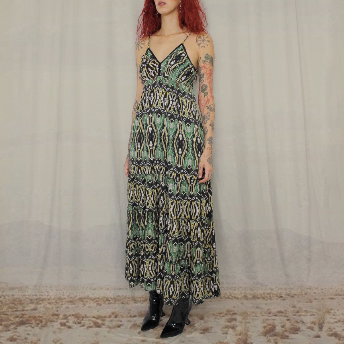 Other 🦚PEACOCK MAXI DRESS🦚 Size M / US 6-8 / IT 42-44 - 2 Thumbnail