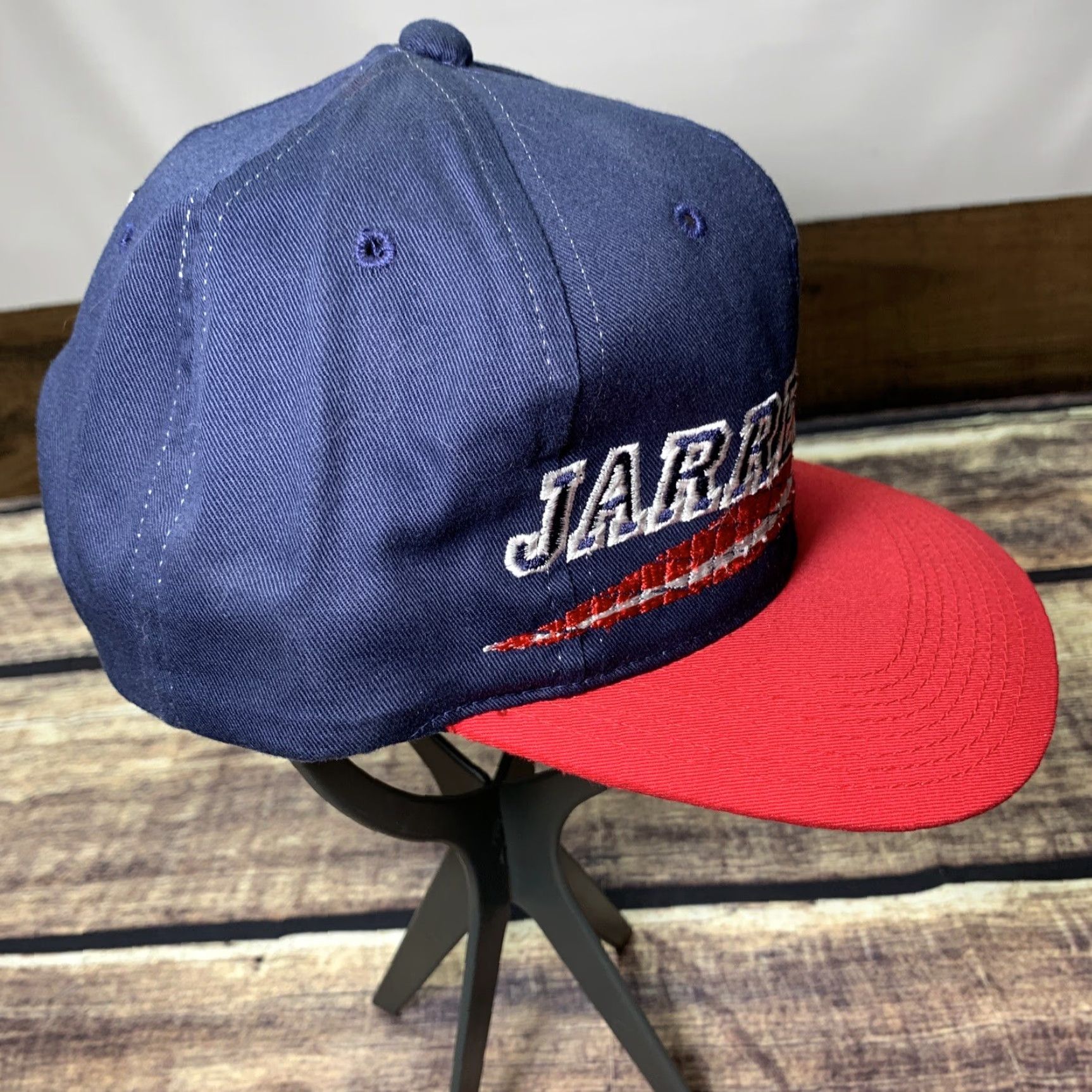 NASCAR Dale Jarrett 88 NASCAR Hat Cap 50TH anniversary Roberts Yates Racing SnapBack Baseball Cap Adjustable Unisex Adults Blue Red Cotton Hat Size ONE SIZE - 6 Thumbnail