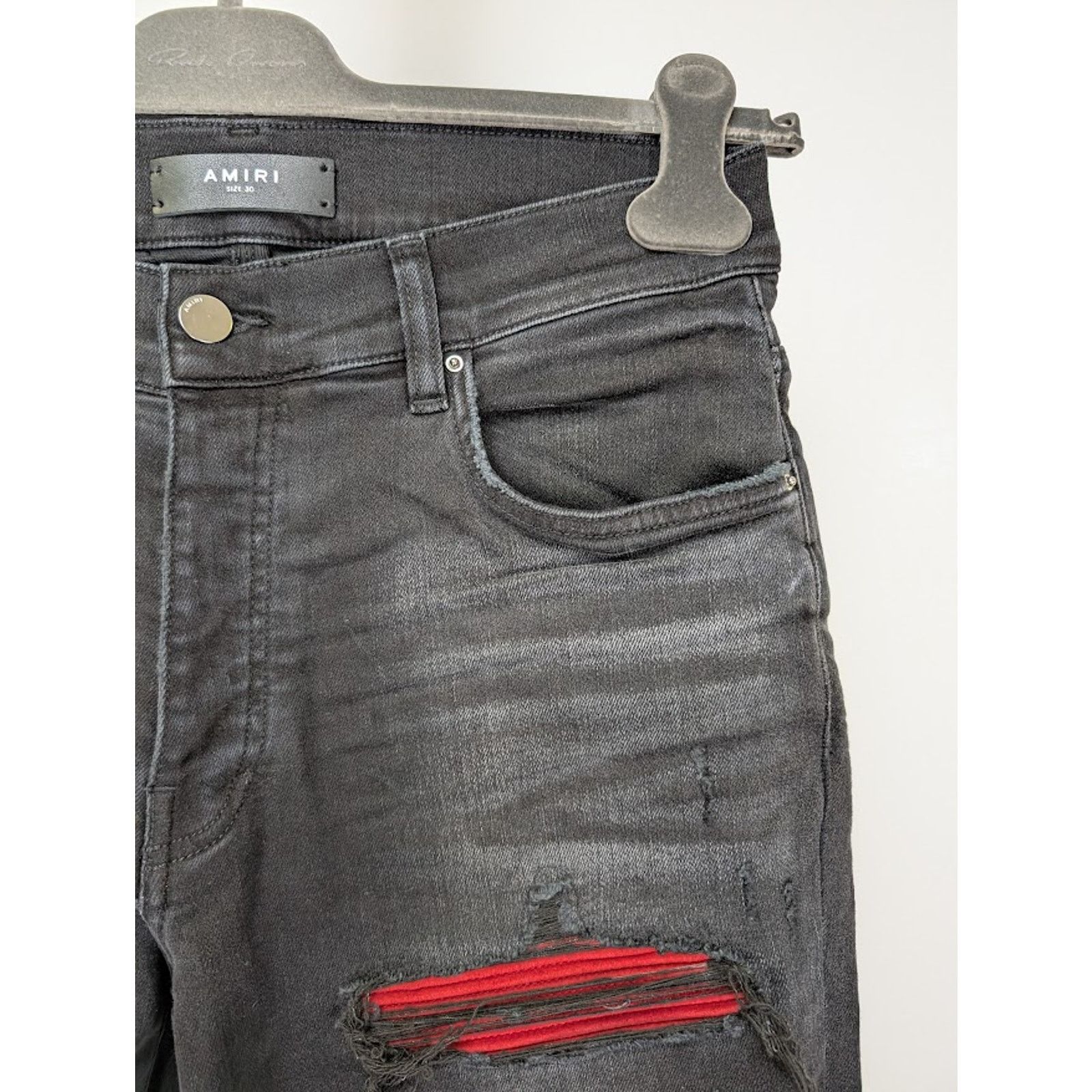Amiri o1rshd1 Q:2 / MX1 Suede Jean in Vintage Black Size US 34 / EU 50 - 10 Thumbnail