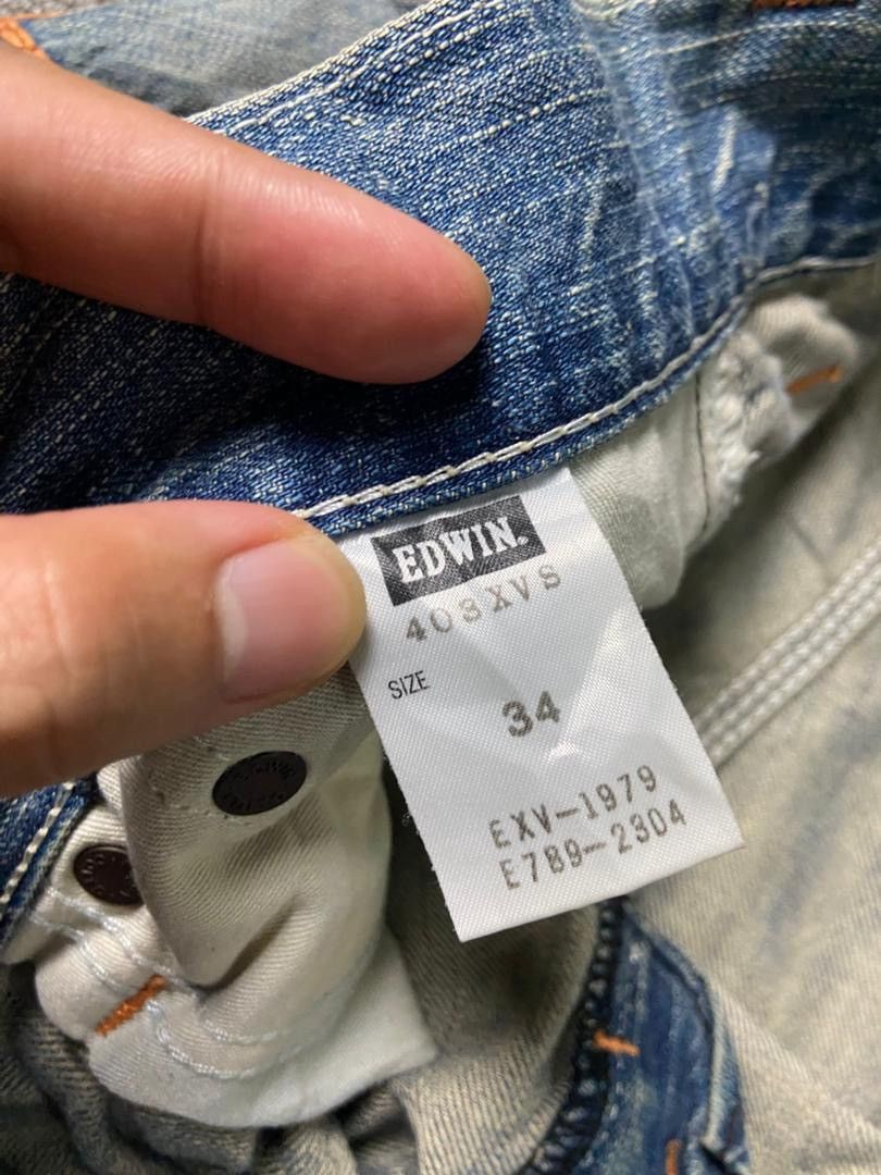 Edwin Vintage EDWIN Genuine Distressed Jeans (143) Size US 37 - 5 Thumbnail