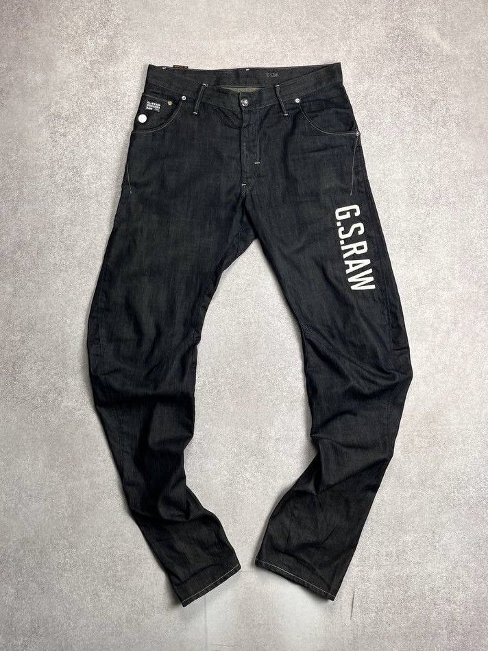 G-Star × Vintage Vintage G-star Raw Big Logo Denim Jeans Y2K Rare Size US 34 / EU 50 - 1 Thumbnail