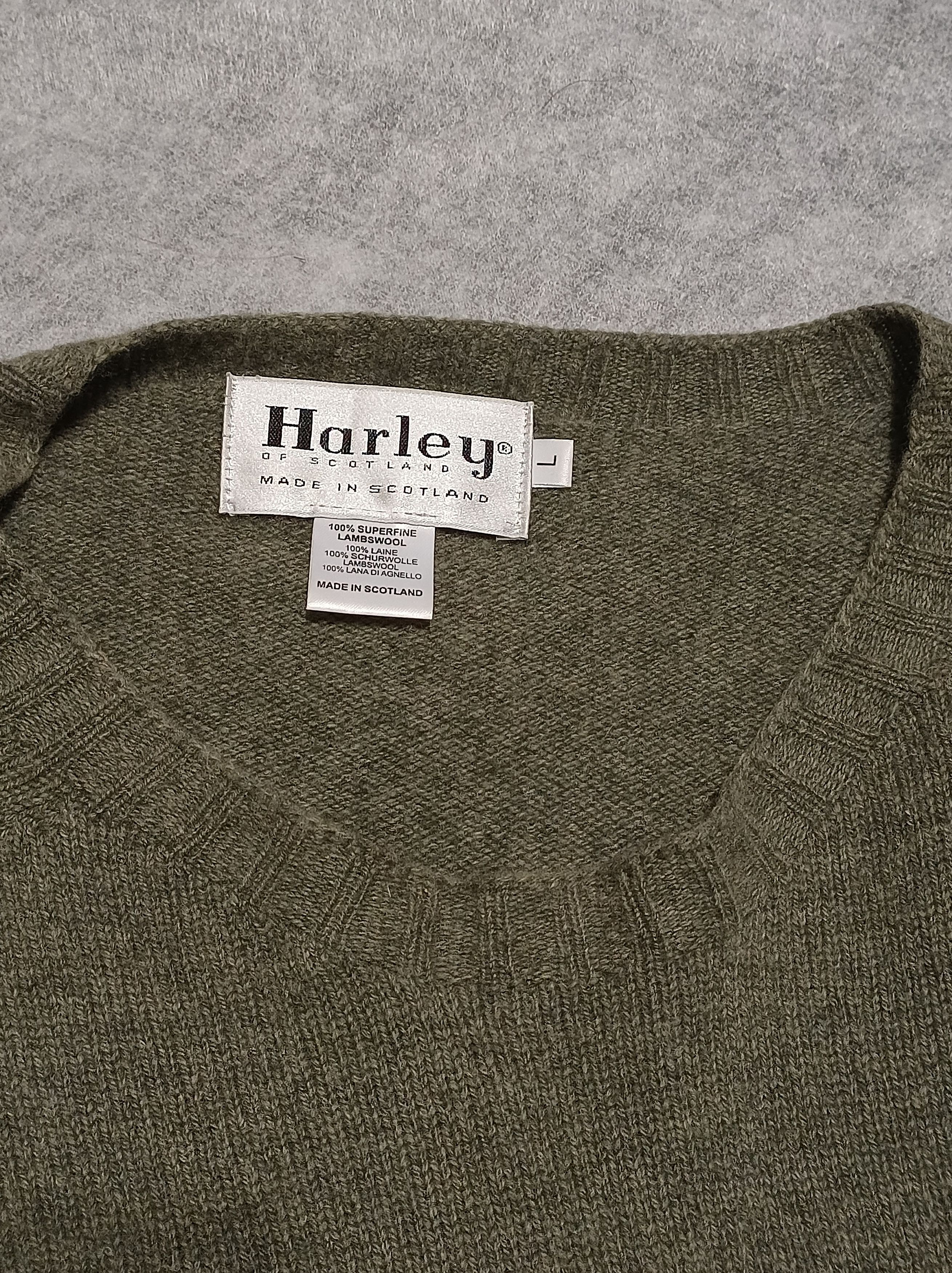 Harley of Scotland Harley of Scotland Lambswool Knit Men Sweater Size L Size US L / EU 52-54 / 3 - 5 Thumbnail