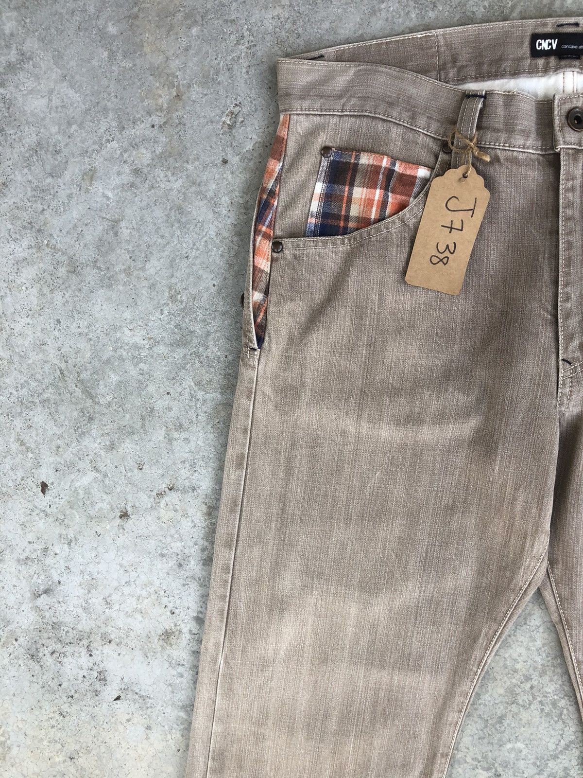 Japanese Brand Japanese Concave attempt Distressed Jeans Size US 33 - 5 Thumbnail