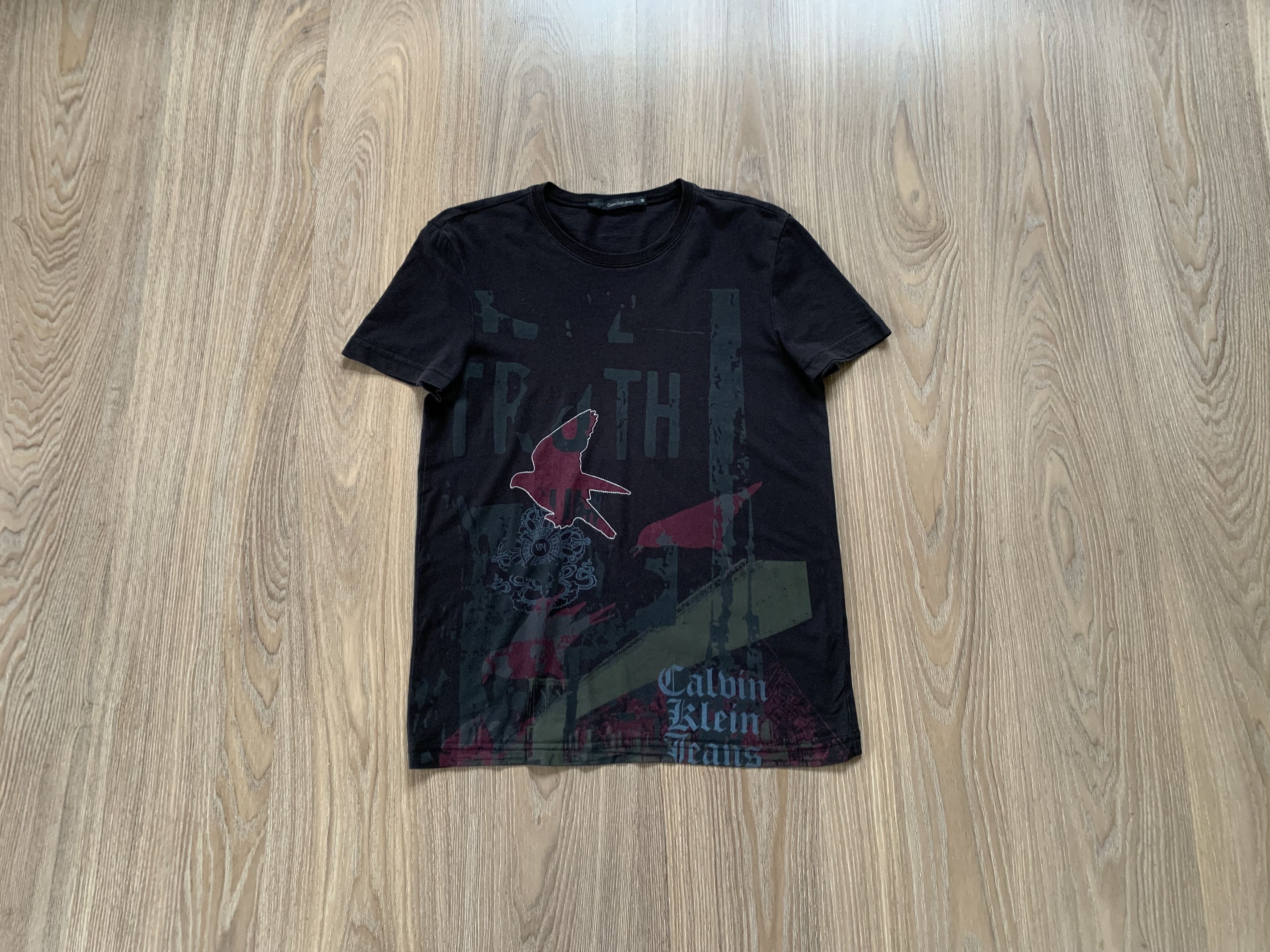 Calvin Klein Mens Calvin Klein Jeans Vintage Printed T Shirt Size US M / EU 48-50 / 2 - 1 Thumbnail