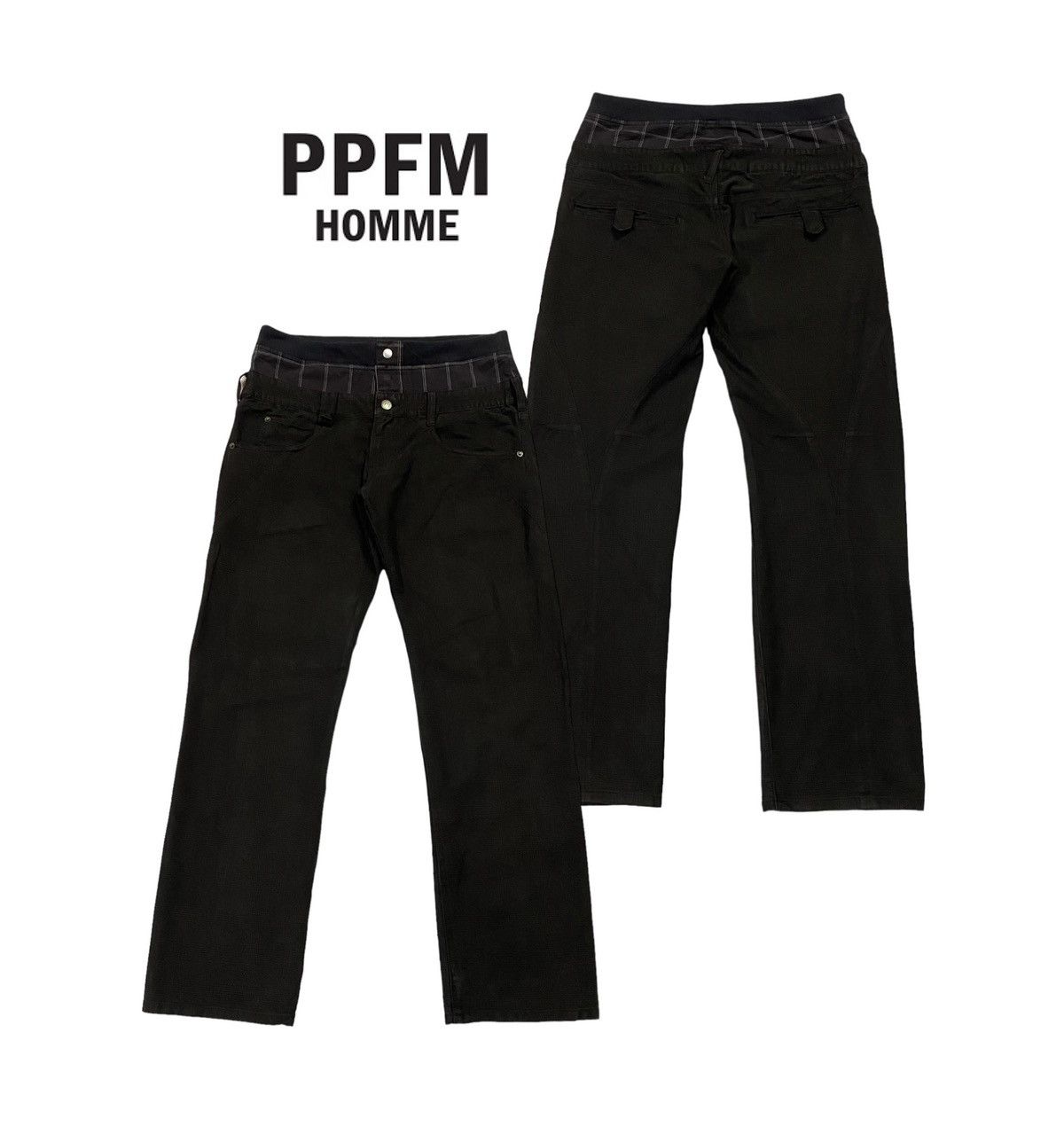 Japanese Brand × PPFM PPFM Double Waist Pants Size US 32 / EU 48 - 1 Thumbnail