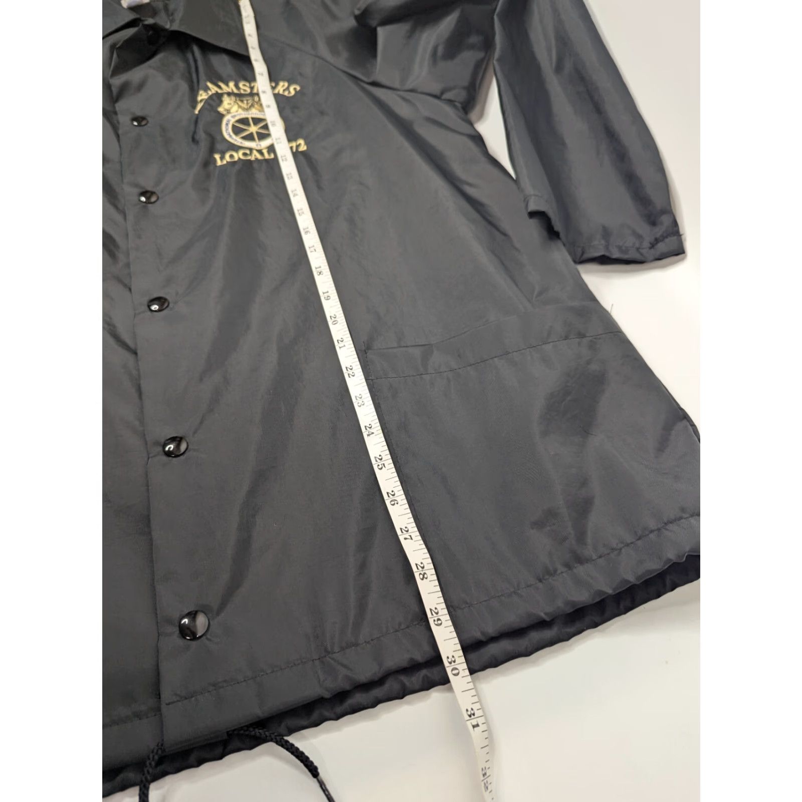 Vintage VINTAGE Teamsters Union Local 572 Black Windbreaker Jacket Windjammer Nylon L Size US L / EU 52-54 / 3 - 6 Thumbnail