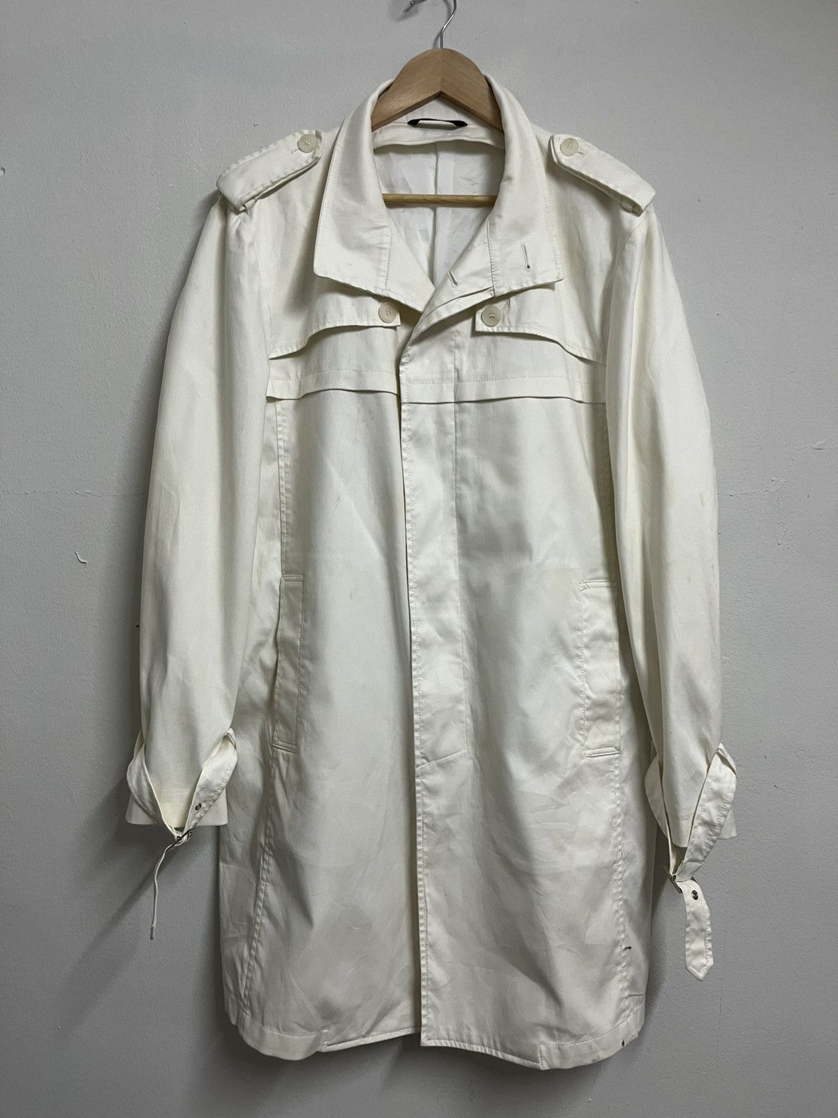 Yohji Yamamoto 💥Vintage 80s Yohji Yamamoto AAR Avant Garde Long Jackets Size US L / EU 52-54 / 3 - 1 Thumbnail