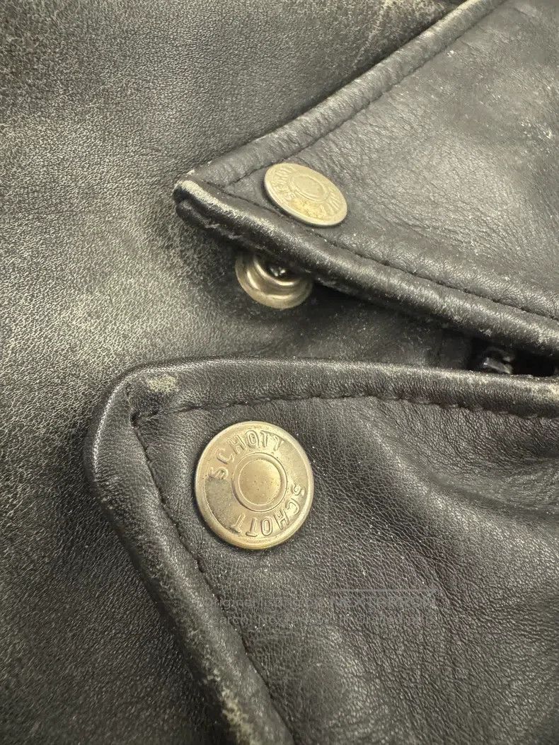 Schott Schott Leather coat Size US L / EU 52-54 / 3 - 6 Thumbnail