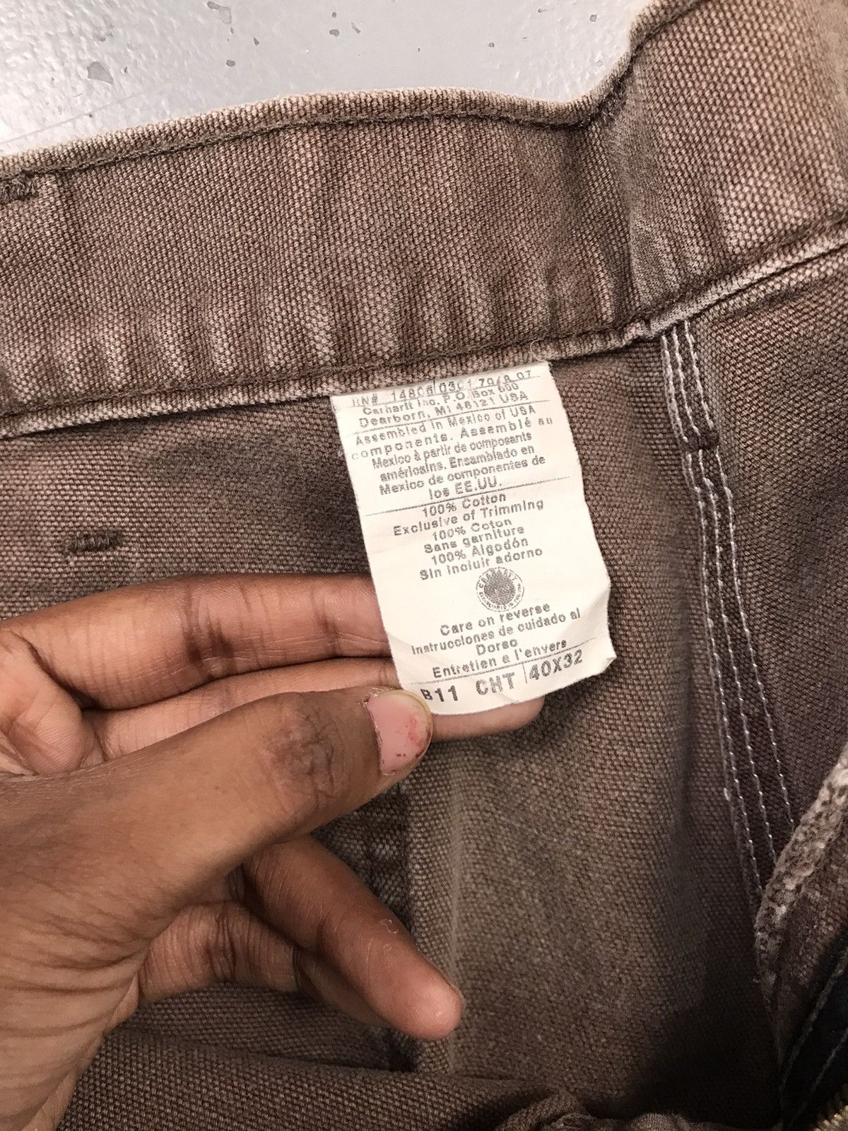 Carhartt 90s Vintage Carhartt B11 CHT carpenter denim Size US 42 / EU 58 - 9 Thumbnail