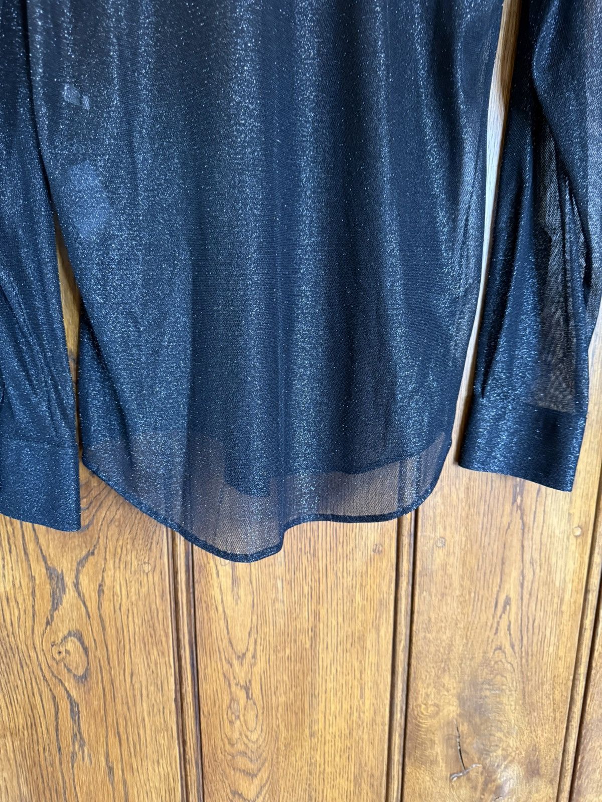 Celine $1.2k Celine Loose Carnaby shirt in lurex mesh Hedi 38 M Size US M / EU 48-50 / 2 - 15 Thumbnail