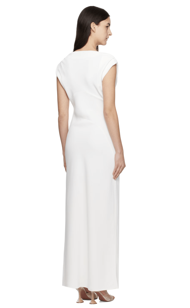 Paris Georgia White Raina Maxi Dress Size M / US 6-8 / IT 42-44 - 3 Thumbnail