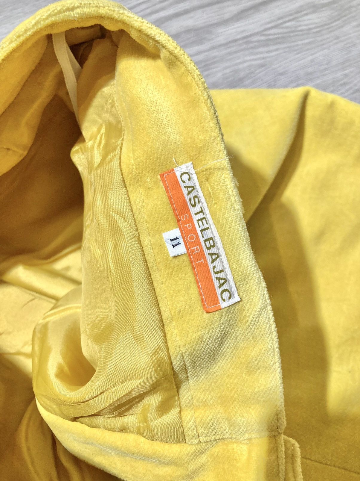 Jean Charles De Castelbajac 1990s Vintage Castelbajac Sport Wax Pants Yellow Luxury Size US 26 / EU 42 - 21 Thumbnail