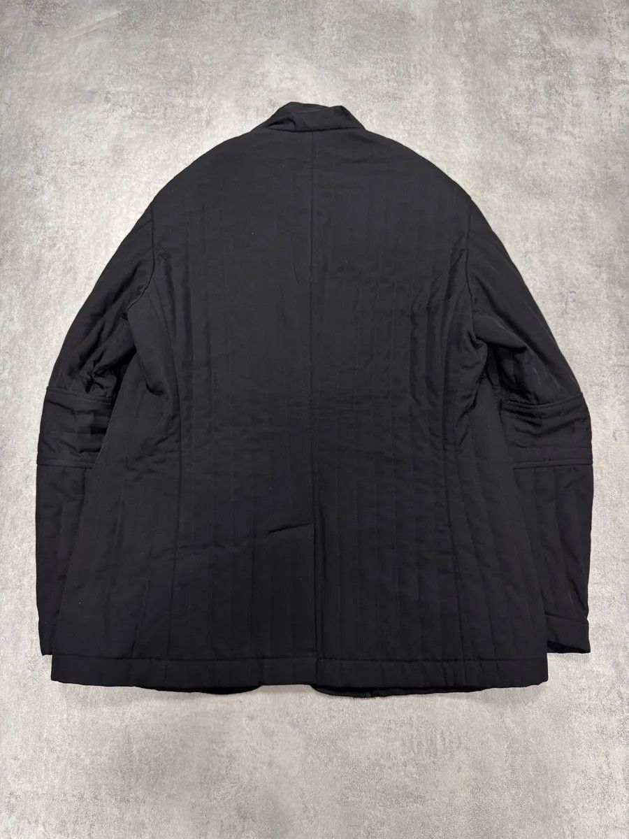 Armani Collezioni × Vintage 2000s Armani Padded Lines Black Coat Size US M / EU 48-50 / 2 - 4 Thumbnail