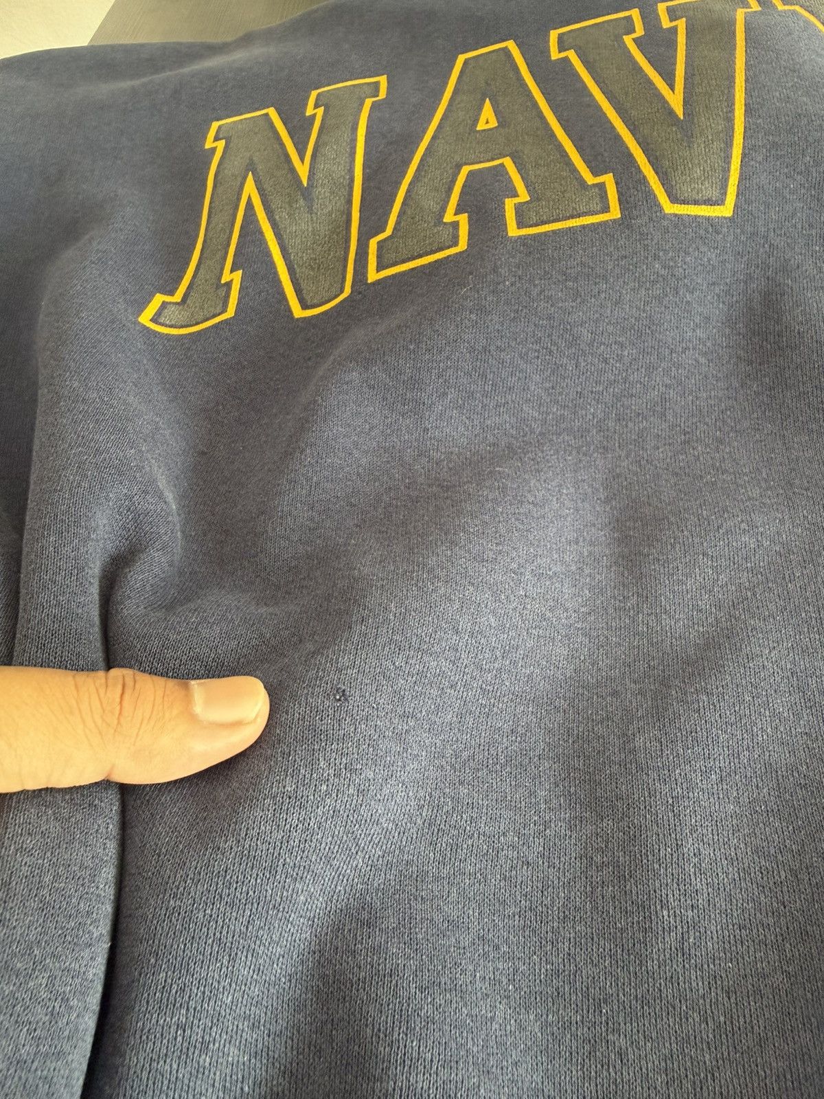 Vintage 🔥 Vintage 90's USN iConic Logo Military Wear Hoodies - XL Size US XL / EU 56 / 4 - 13 Thumbnail