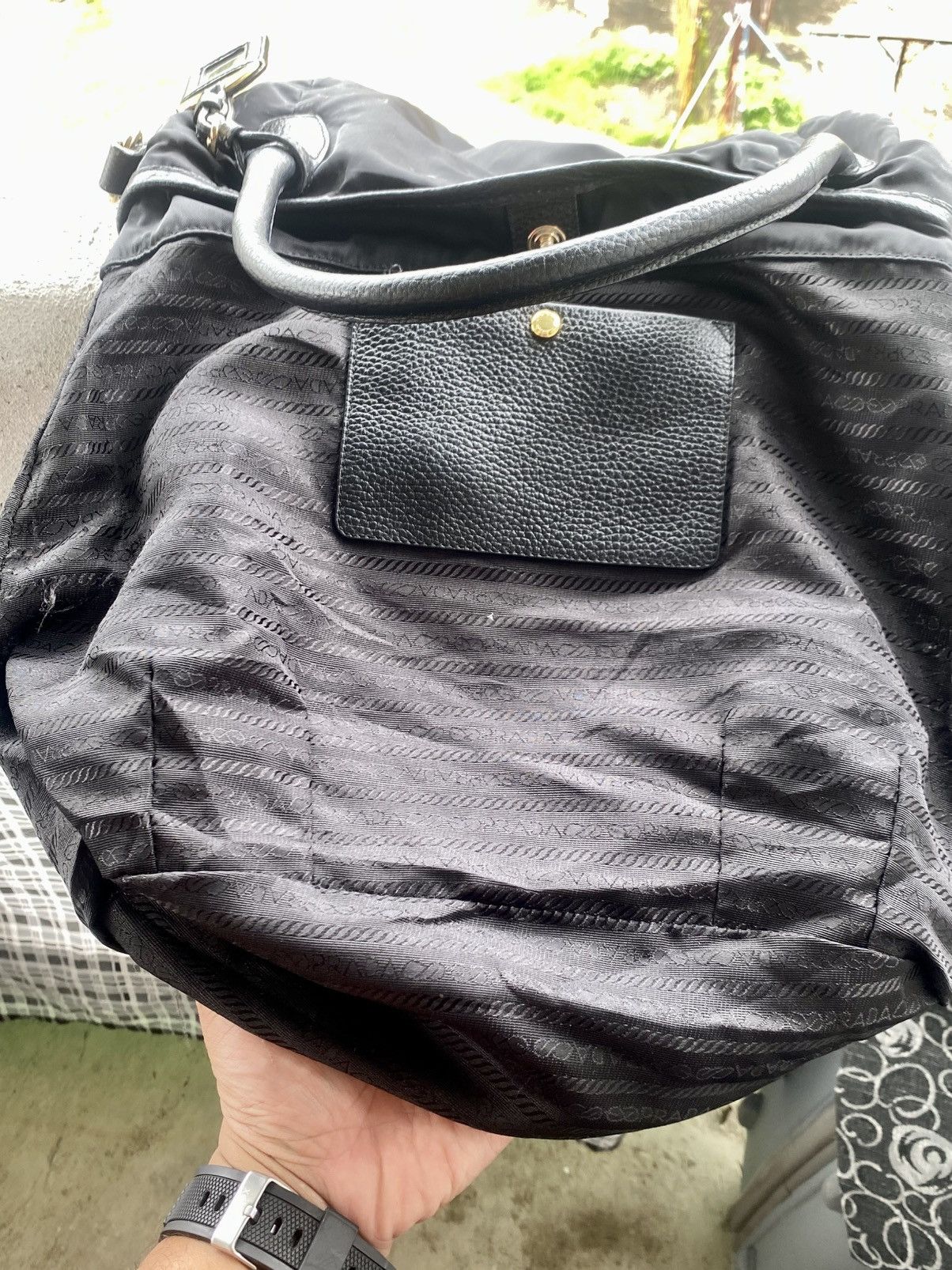 Prada PRADA Made In Italy Shoulder Bag material Leather and nylon Size ONE SIZE - 15 Thumbnail