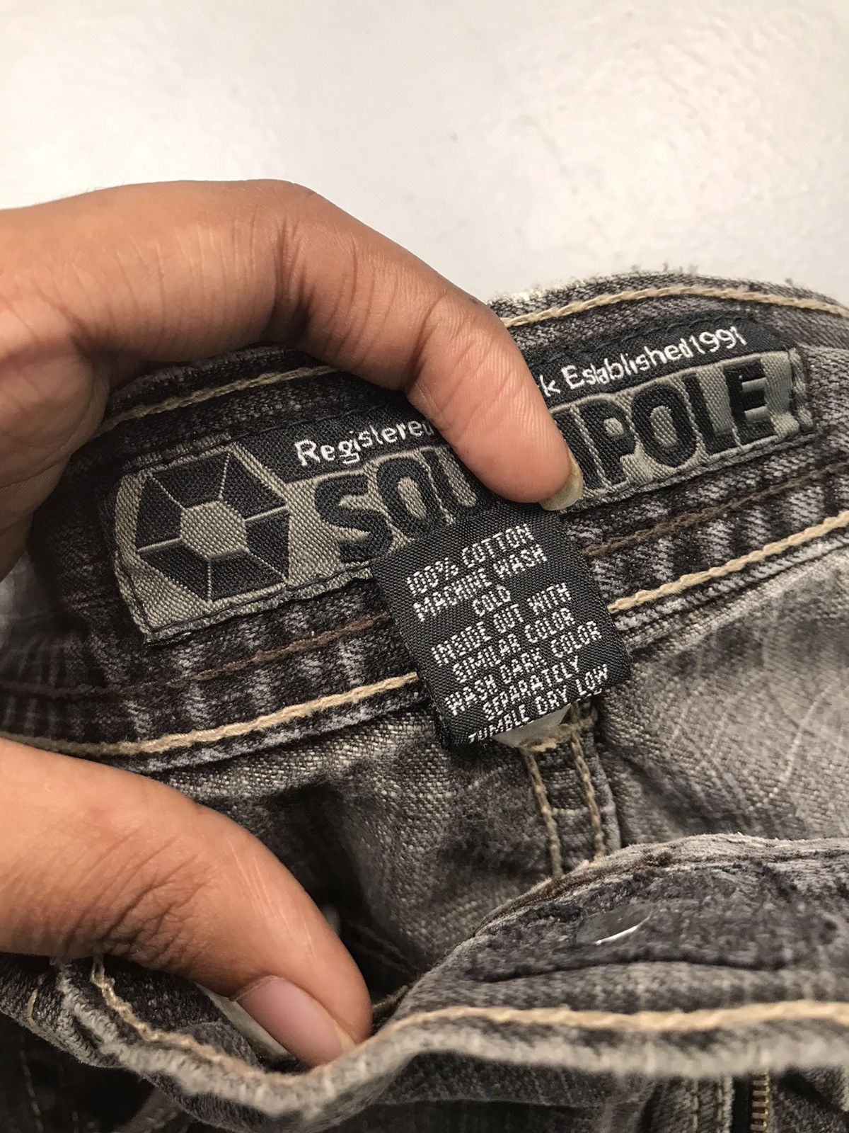 Southpole Vintage SouthPole faded brown tab denim Size US 32 / EU 48 - 9 Thumbnail