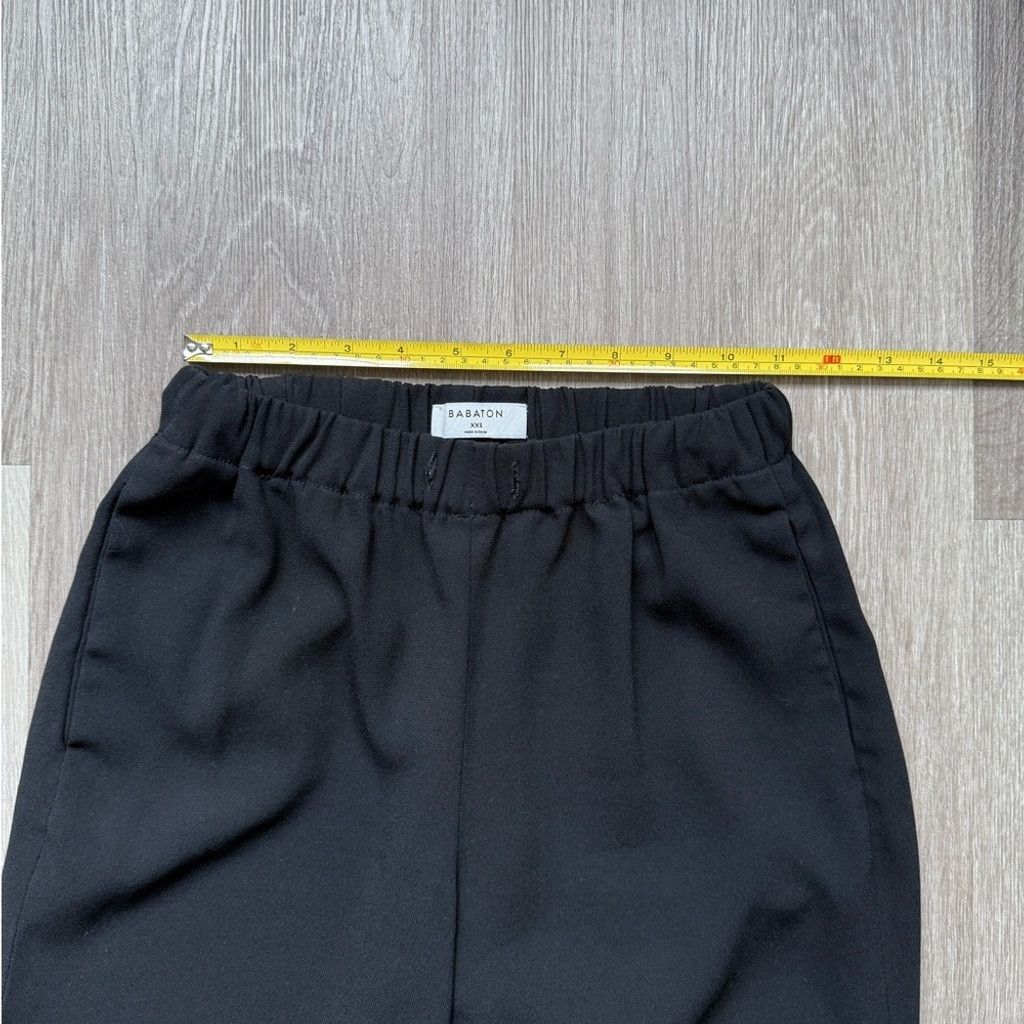 Aritzia Babaton Aritzia Black Trousers with Relaxed Fit Waistband Size 24" / US 00 / IT 34 - 4 Thumbnail
