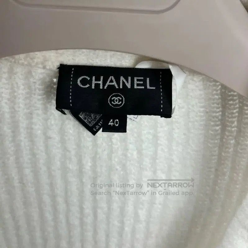 Chanel Chanel White Cotton Cardigan for Women . Size XL / US 12-14 / IT 48-50 - 5 Thumbnail