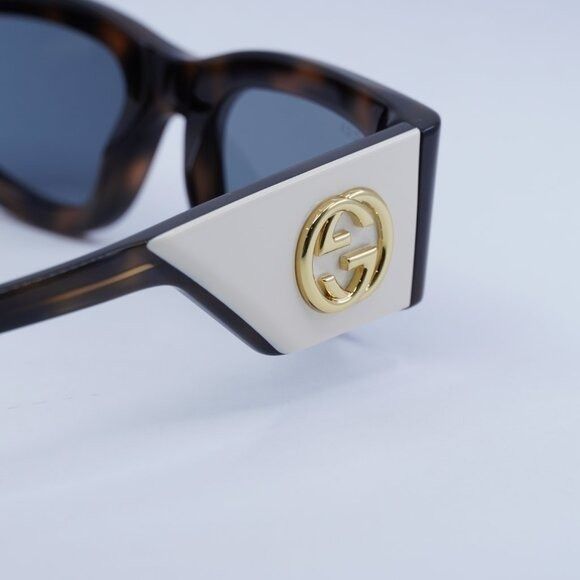 Gucci New Gucci GG1664S 003 Sunglasses - Havana Frame, Light Grey Size ONE SIZE - 10 Thumbnail