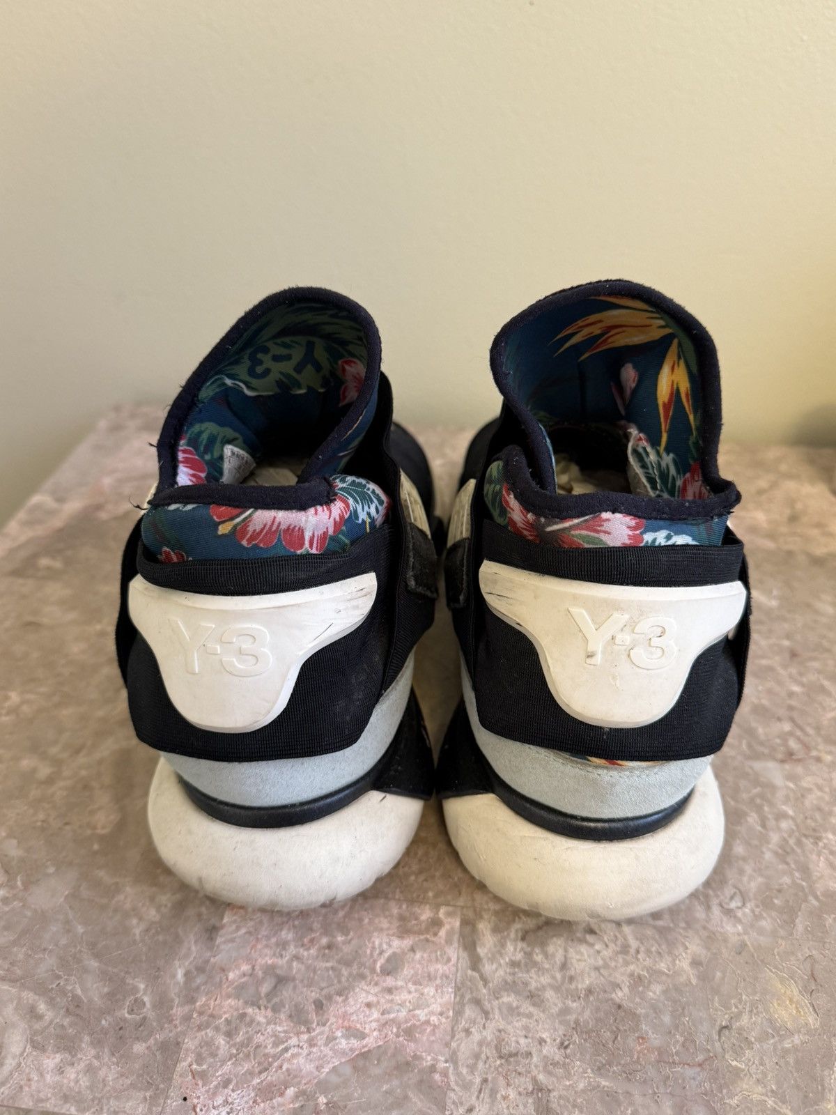 Adidas Y-3 Qasa High Floral sneakers Size US 8.5 / EU 41-42 - 4 Thumbnail