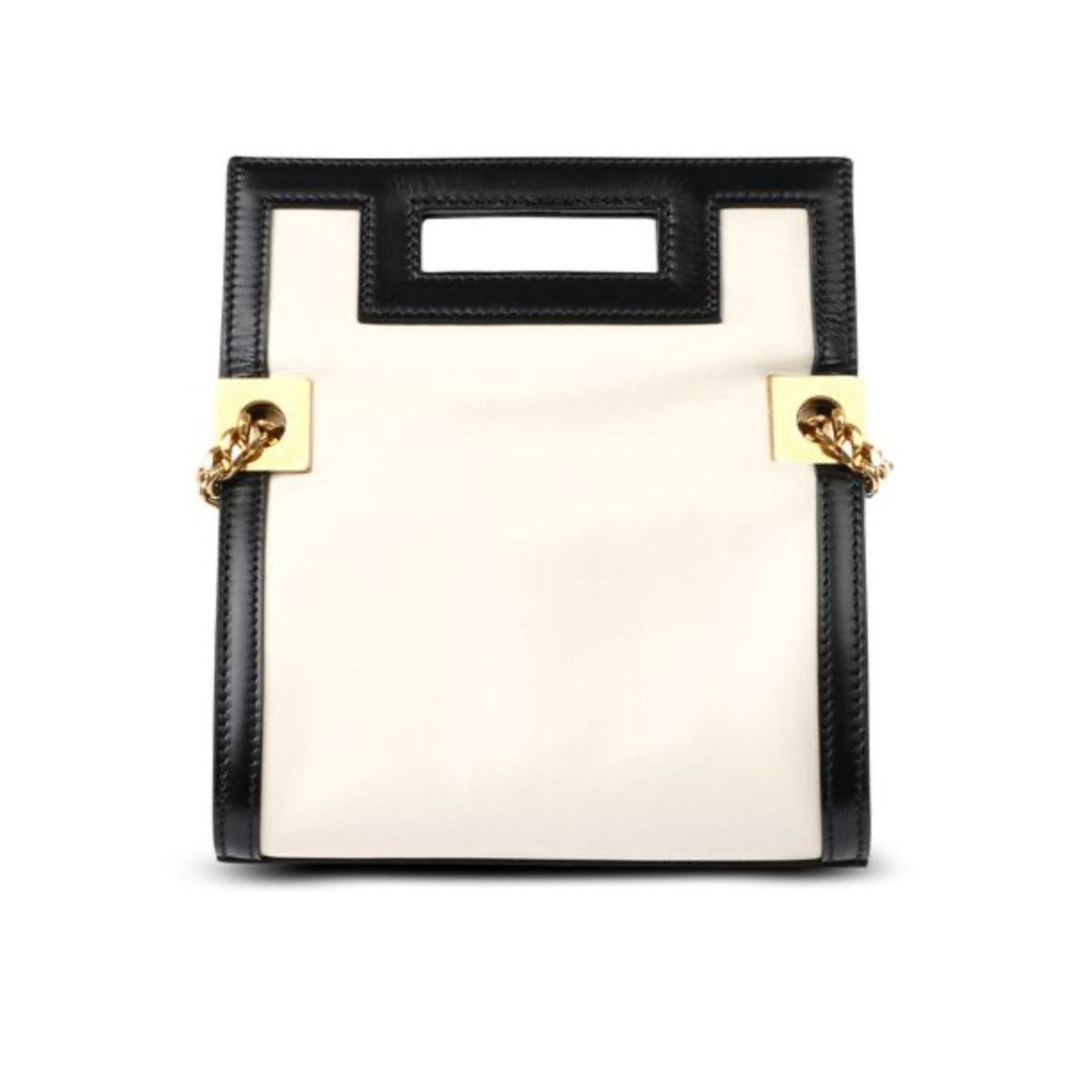 Balmain NWT BALMAIN 1945 Heritage Black White Bag Gold Chain $3450 Size ONE SIZE - 7 Thumbnail
