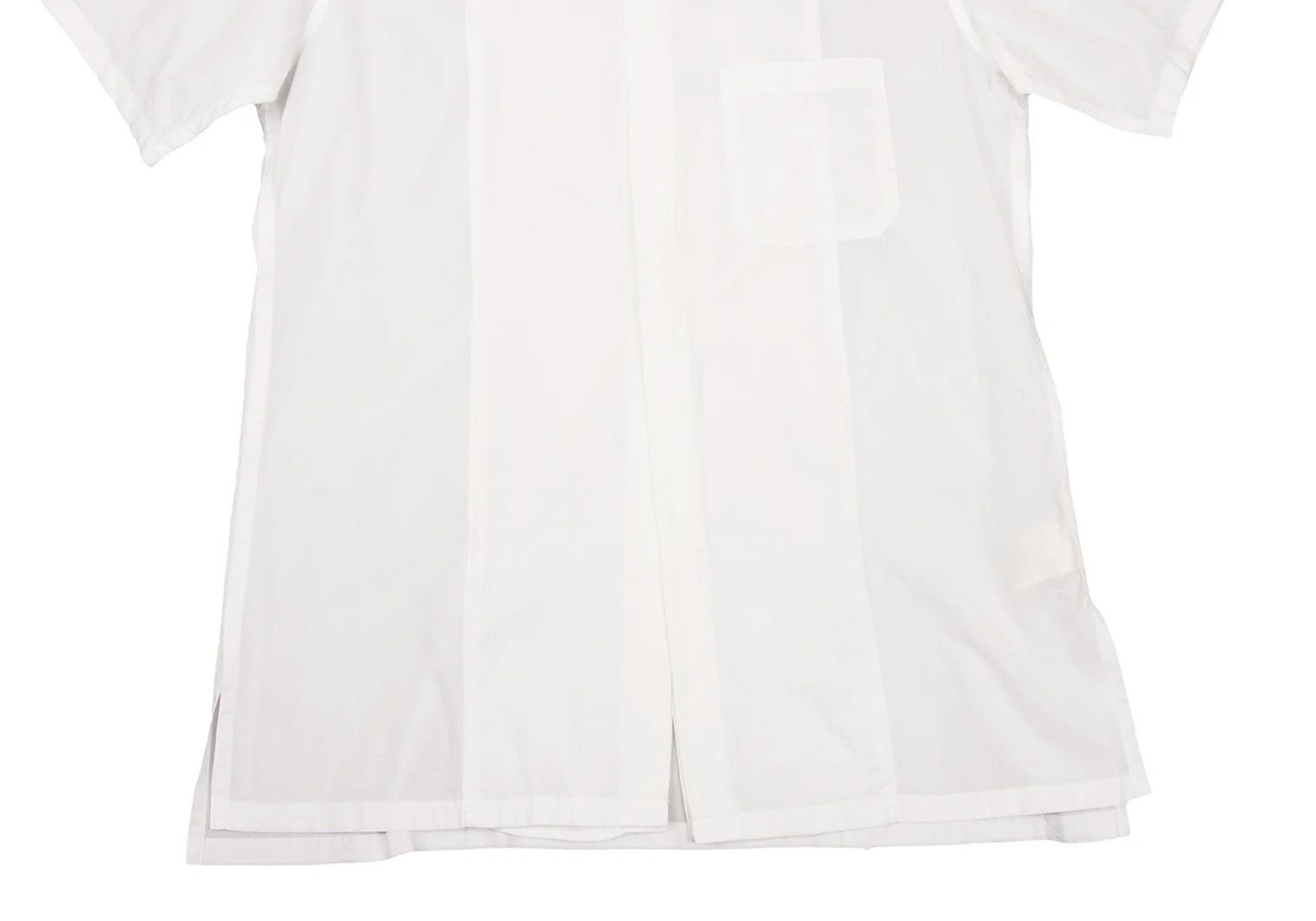Yohji Yamamoto Yohji Yamamoto Cotton Double Design Short-Sleeve Shirt Size US M / EU 48-50 / 2 - 9 Thumbnail