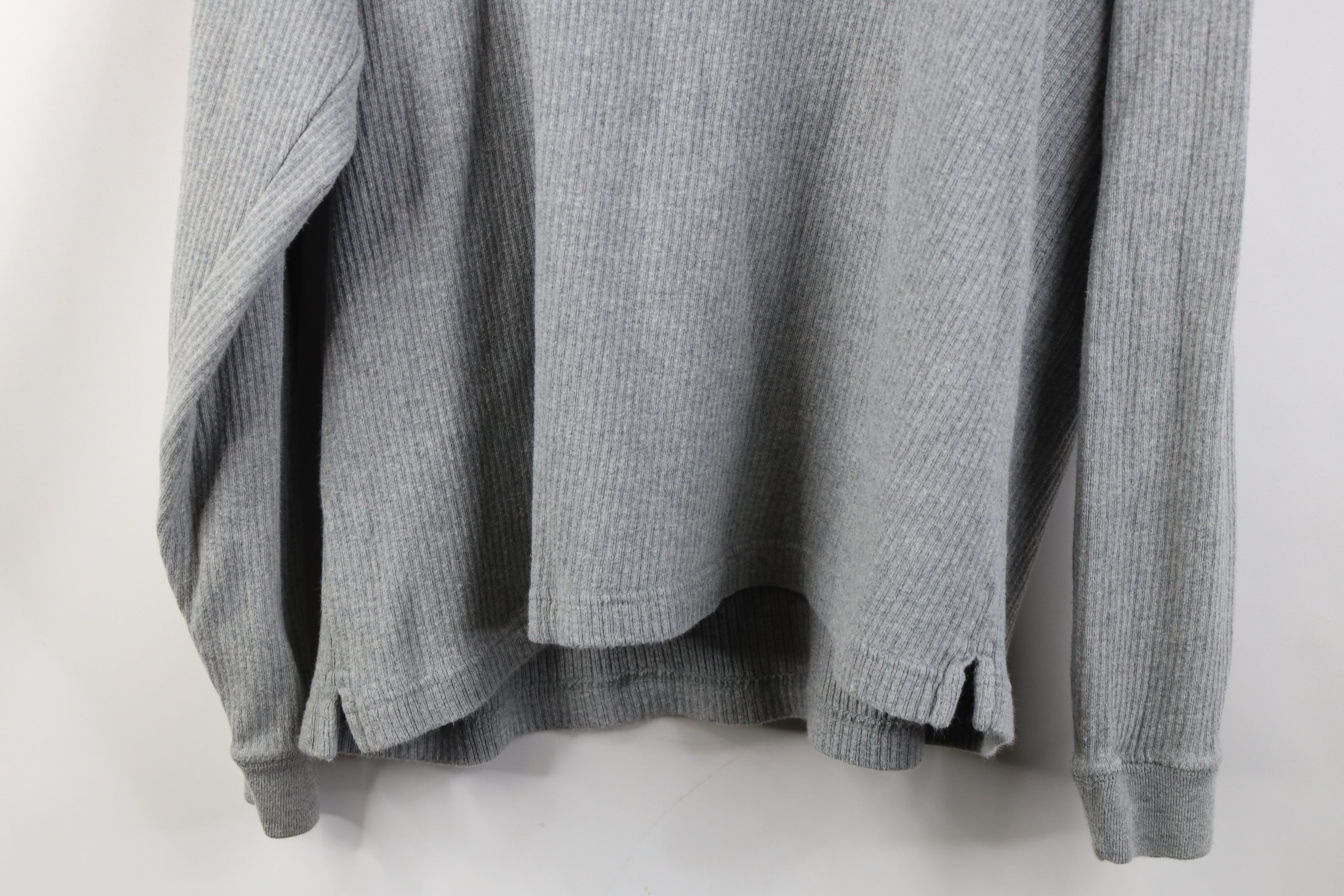 Vintage Vintage 90s Y2K Streetwear Knit Long Sleeve Henley T-Shirt Size US L / EU 52-54 / 3 - 11 Thumbnail