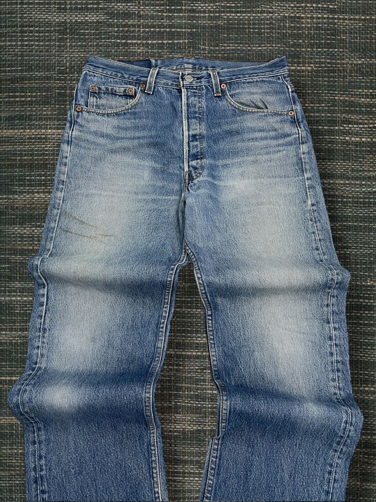 Levi's Vintage Clothing Og Vintage 90s Original Designer Levis 501 Distressed Denim Size US 31 - 4 Thumbnail