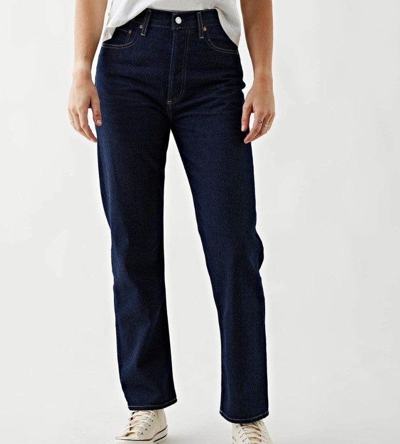 Agolde AGOLDE 90's Pinch Waist High-Rise Denim Jeans in Whisper 22 Size 22" - 1 Thumbnail