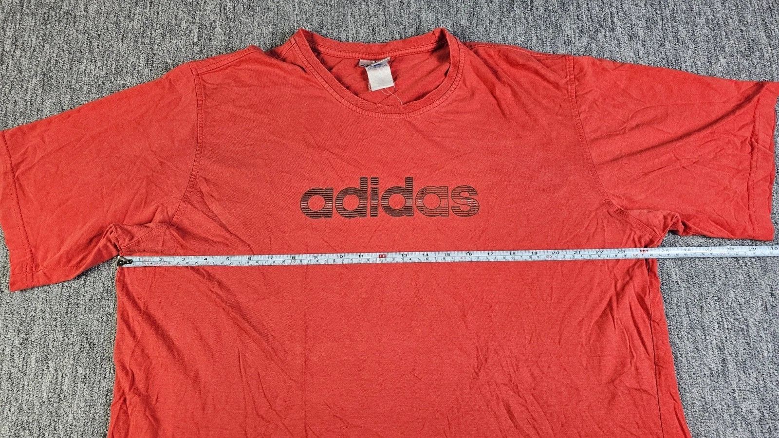 Adidas Adidas Y2K 2001 Spellout Faded Red Graphic Tee Vintage XL Size US XL / EU 56 / 4 - 10 Thumbnail