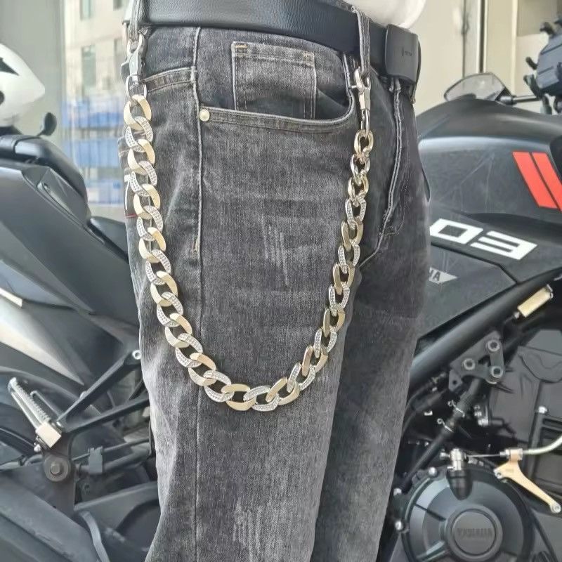 Vintage Vintage Exaggerated Cuban Chain Keychain Wallet Size ONE SIZE - 2 Thumbnail