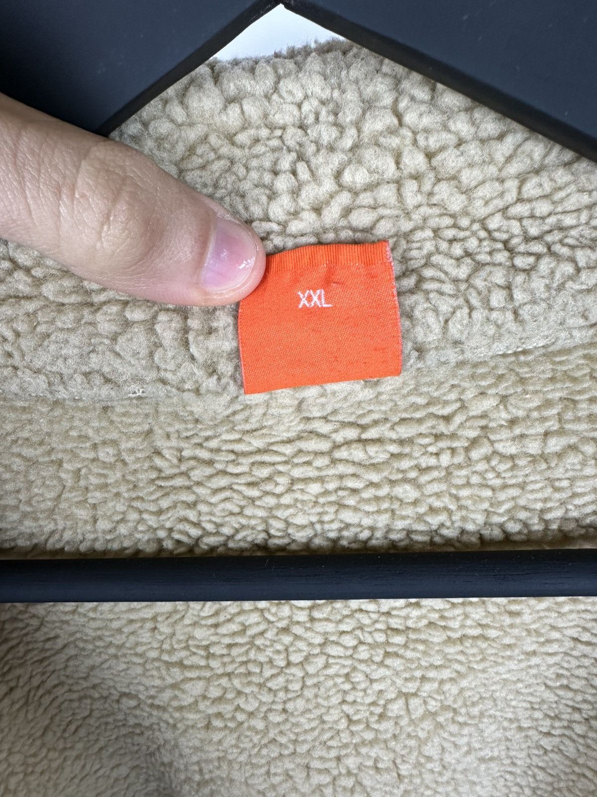 Hugo × Hugo Boss × Vintage HUGO BOSS Tan Faux Sheepskin Fleece Jacket B3 Style Coat Men Size US XXL / EU 58 / 5 - 17 Thumbnail