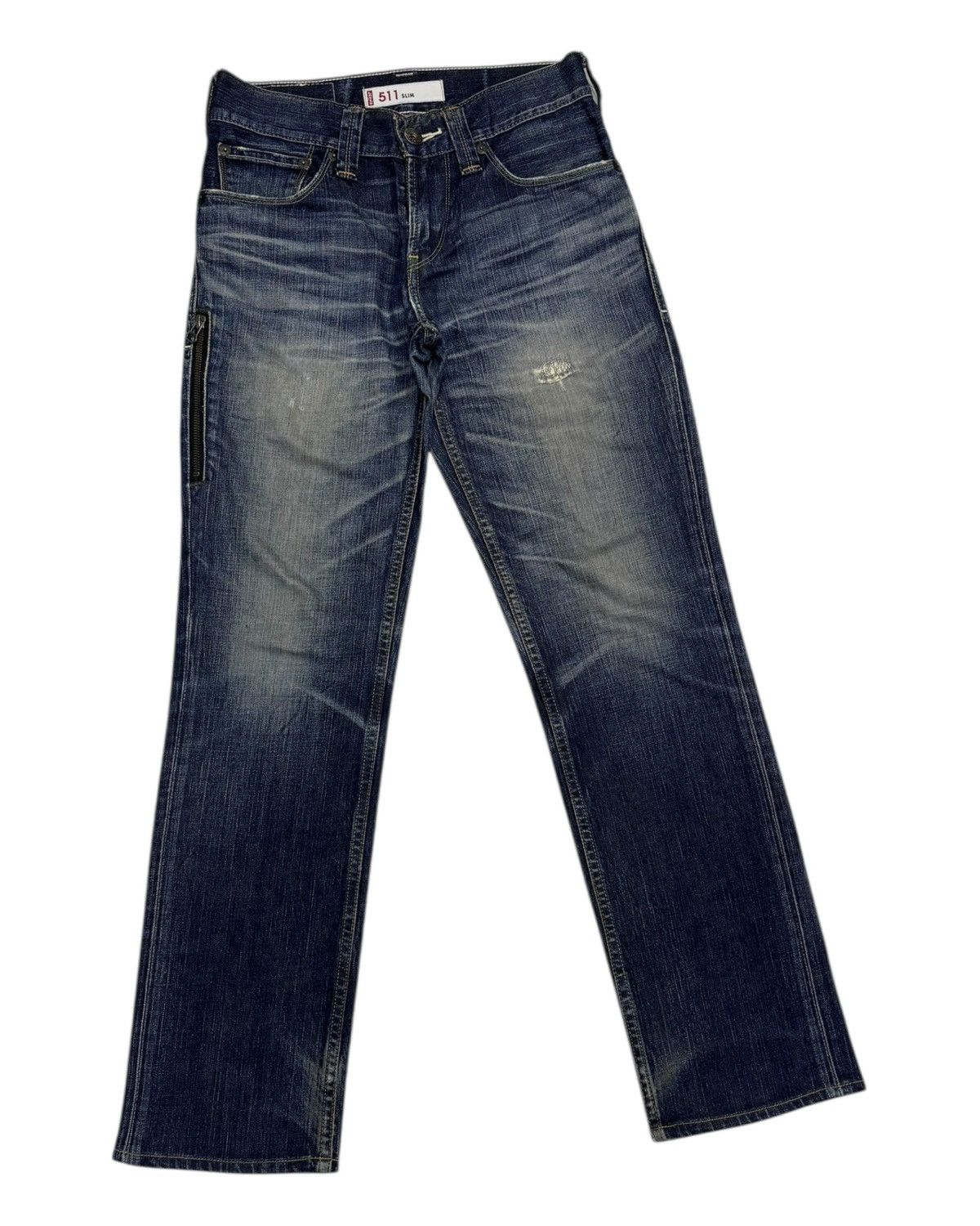 Levi's Levis 511 Slim Zipper Pocket Blue Denim Jeans Size US 30 / EU 46 - 6 Thumbnail